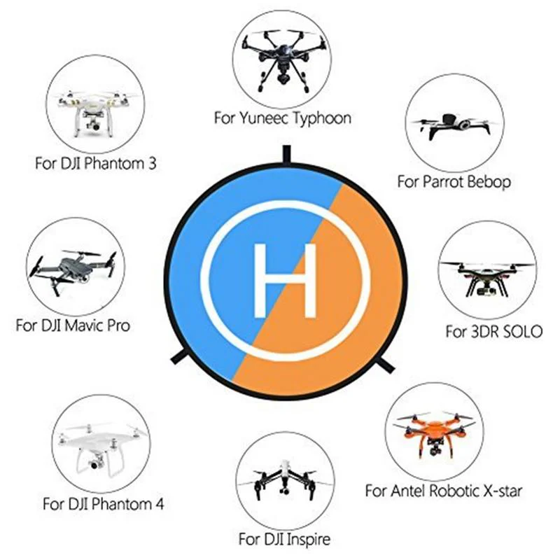Vivitar Drones Landing Pad, Drone Quadcopter Landing Gear Accessories 75CM/30inch Waterproof RC Aircraft Surface Compatible with DJI Mavic 2/Mavic Pro/Mavic Air/Phantom 2/3/4/Pro - Image 6