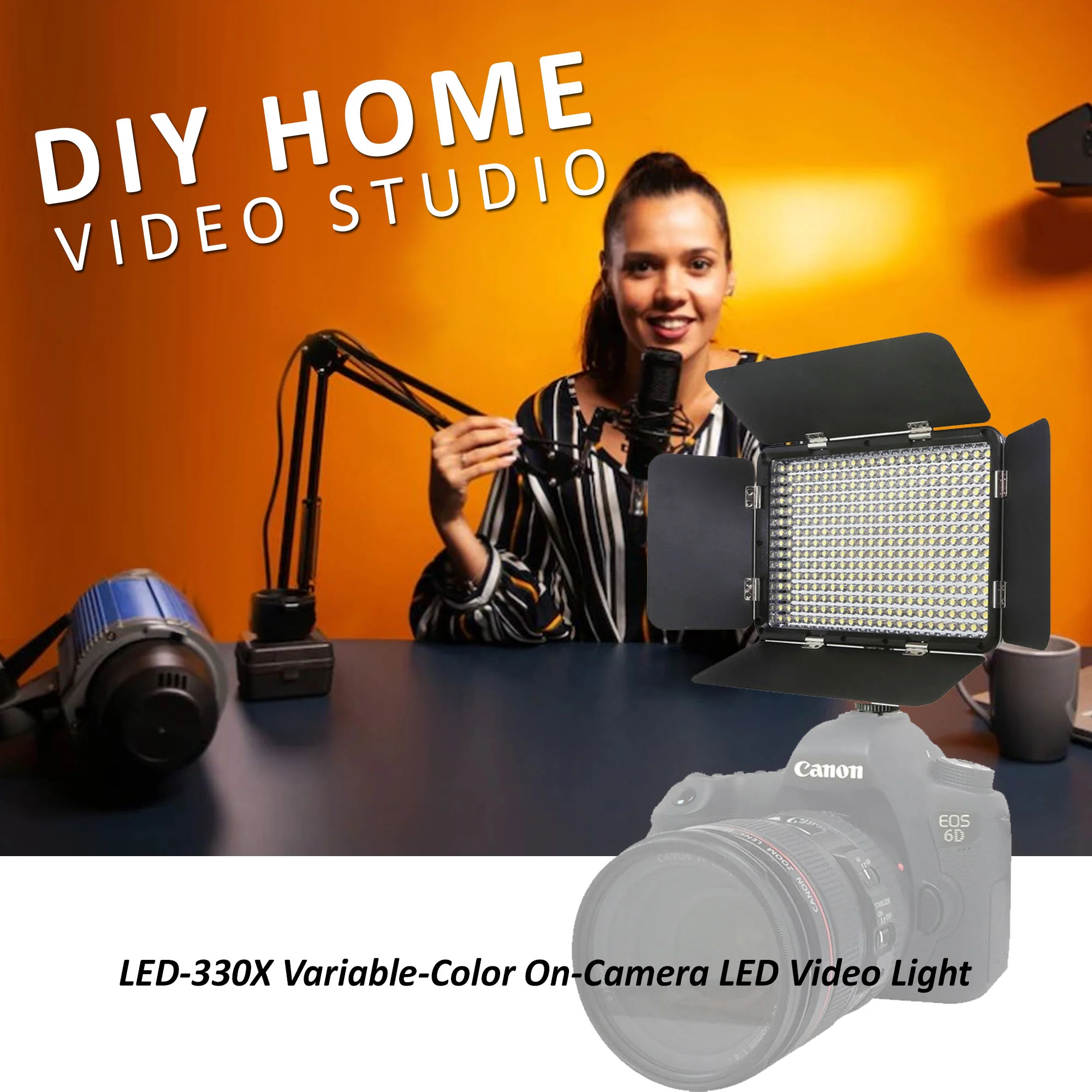 Ultra Slim High-Intensity Dimmable LED Light Panel 5000 Lux Output with 12-Inch Calapsible Pan Tilt Tripod and Photo Video Editing Software for Photographers and Creators - Image 6