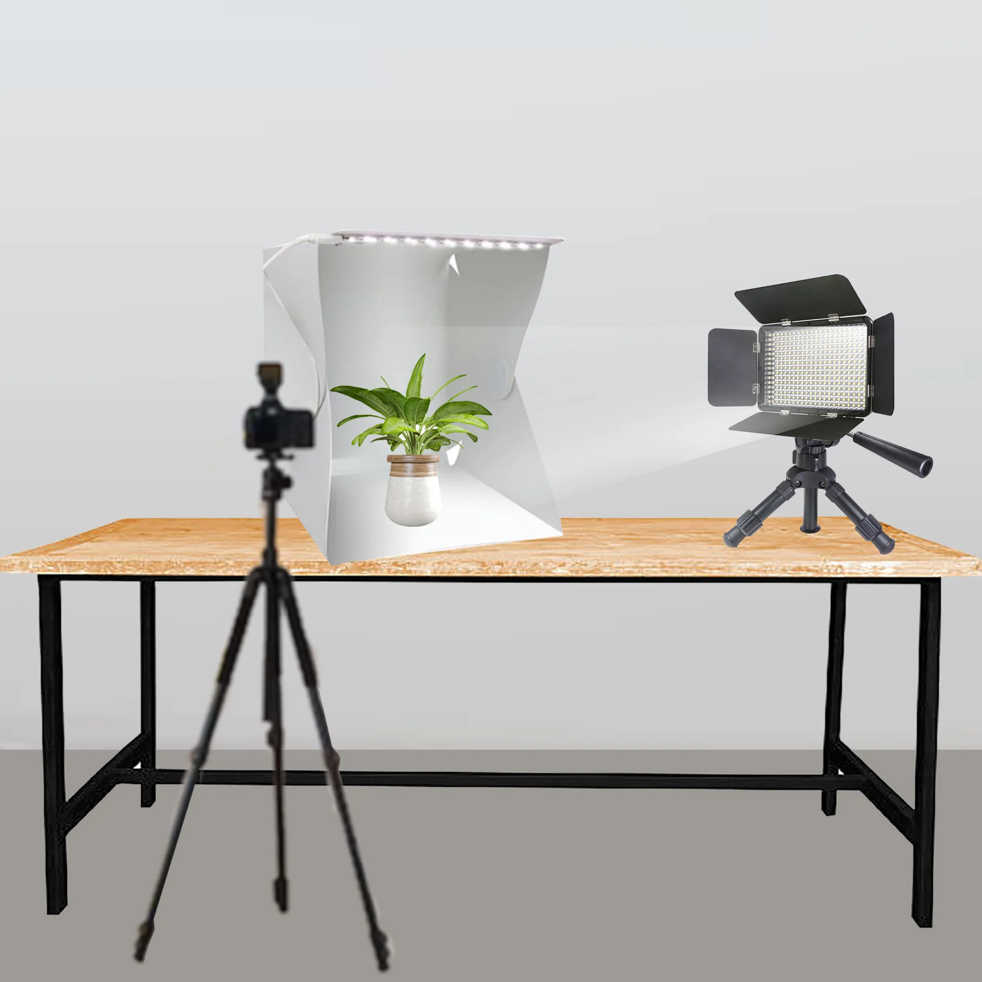 Mini Product Photography Studio Includes Super-Powerfull 330 bead LED Light on Tripod + 11-Inch Collapsible Lightbox + Photo Editing Softwares - Image 10