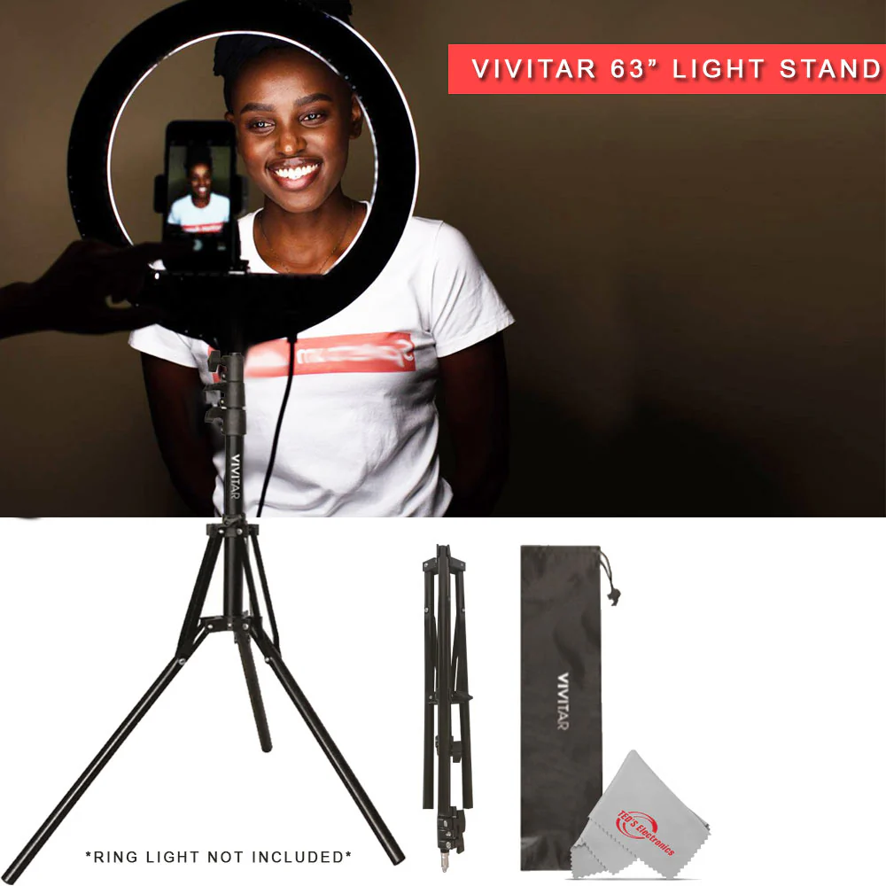 2x High Intensity 175W (Equivilant) 5000 LUX 330 Bead LED Continous Output Light Dimmable, Adjustable Color Temperature on 63-Inch Collapsible Light Stand with Ball Head for Studio Photography - Image 9
