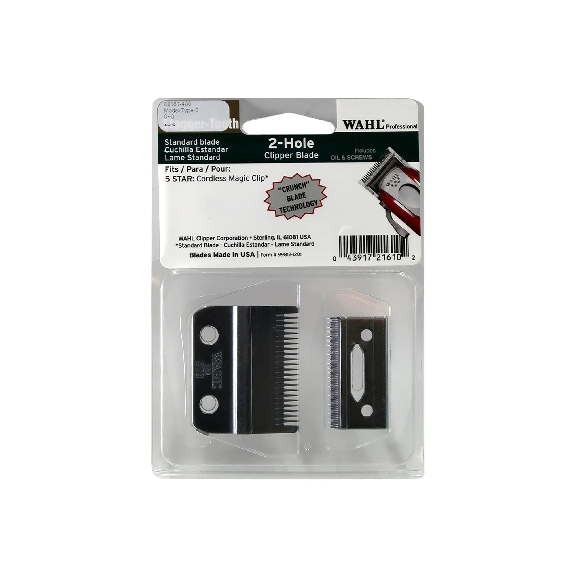 5x Wahl Stagger-Tooth Blending Clipper Blade For 5 Star Cordless Magic Clip #02161 - Image 2