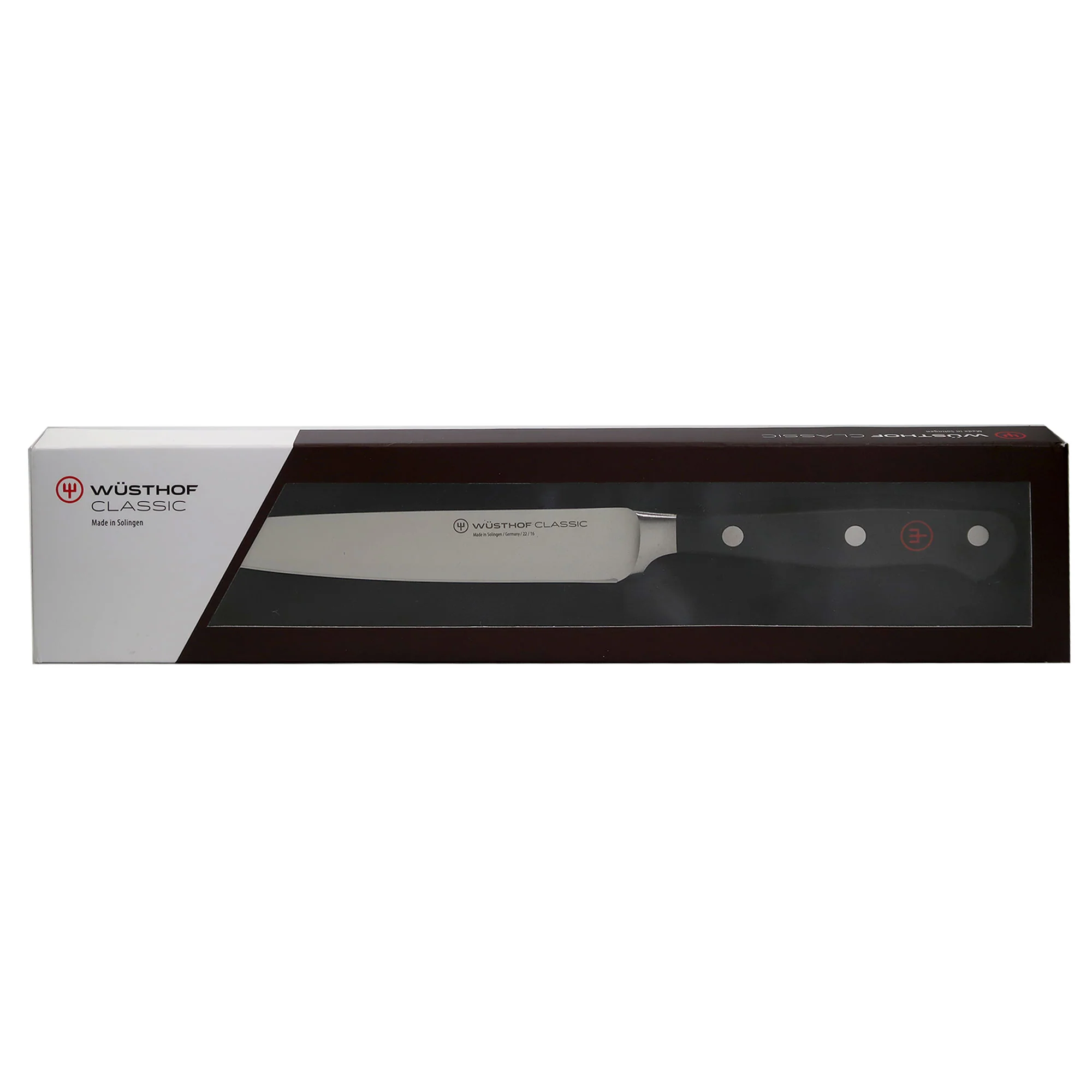 Wusthof Classic 6" Utility Knife with Classic 7" Hollow Edge Santoku Kitchen Knife and Classic 8" Chef's Knife - Image 4