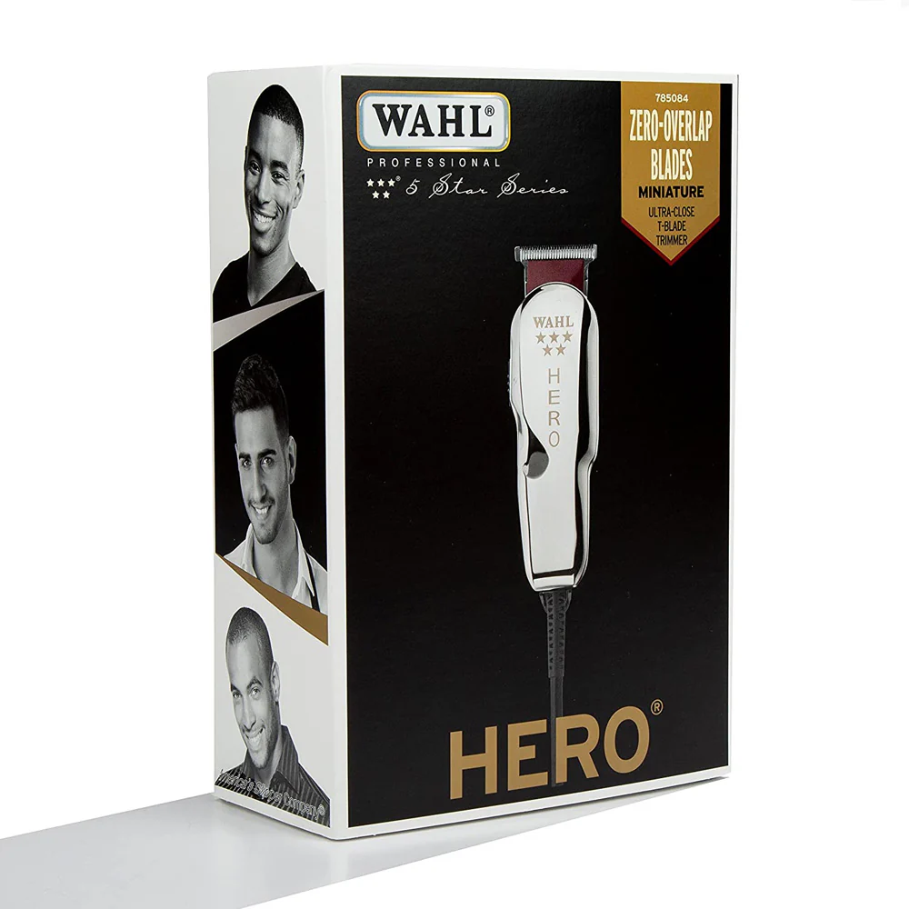 Wahl Professional 5-Star Hero Corded T Blade Trimmer #8991 with BaByliss Pro Barberology Fade Soft Knuckle Neck Brush White - Image 7