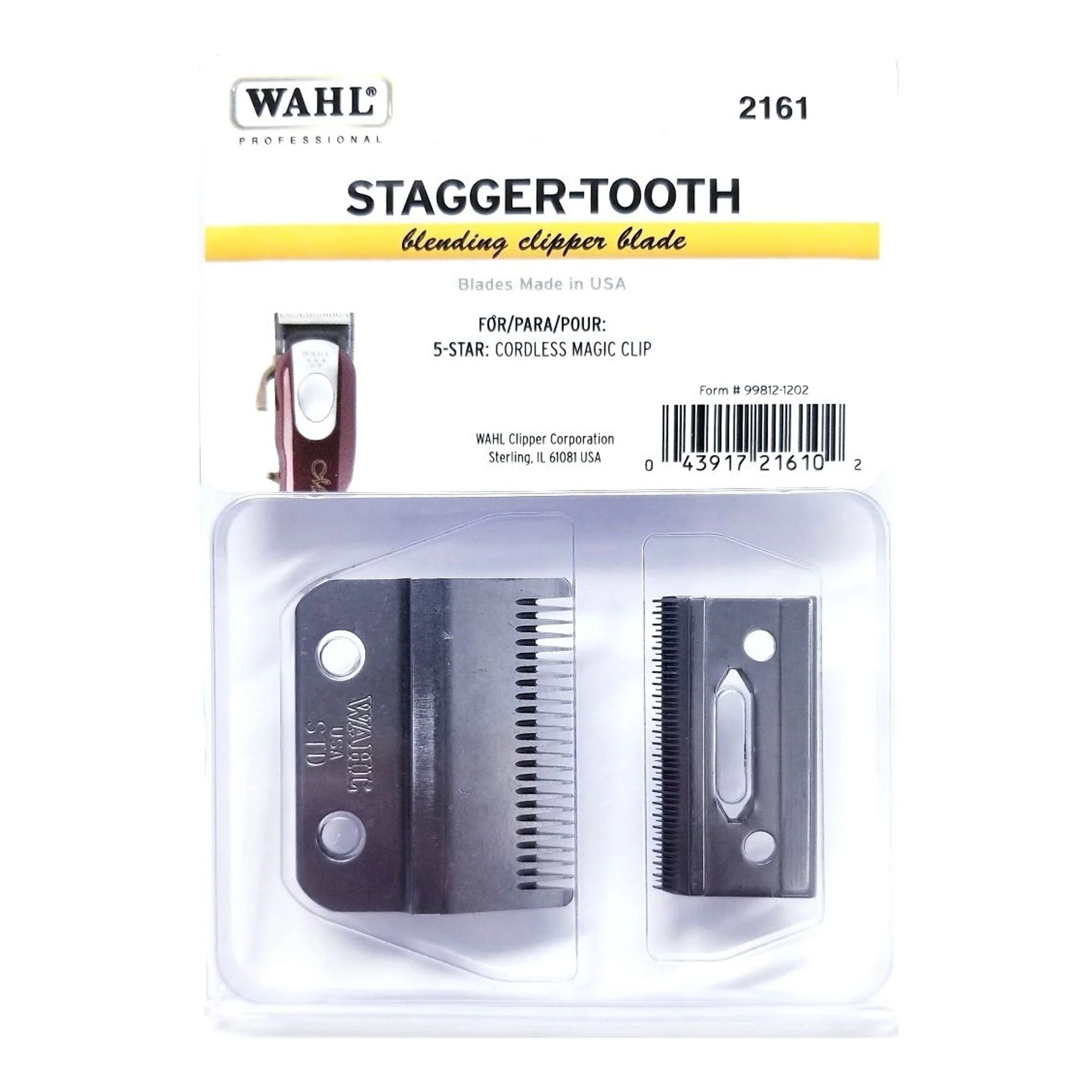 Wahl Stagger-Tooth Blending Clipper Blade For 5 Star Cordless Magic Clip #02161 - Image 2