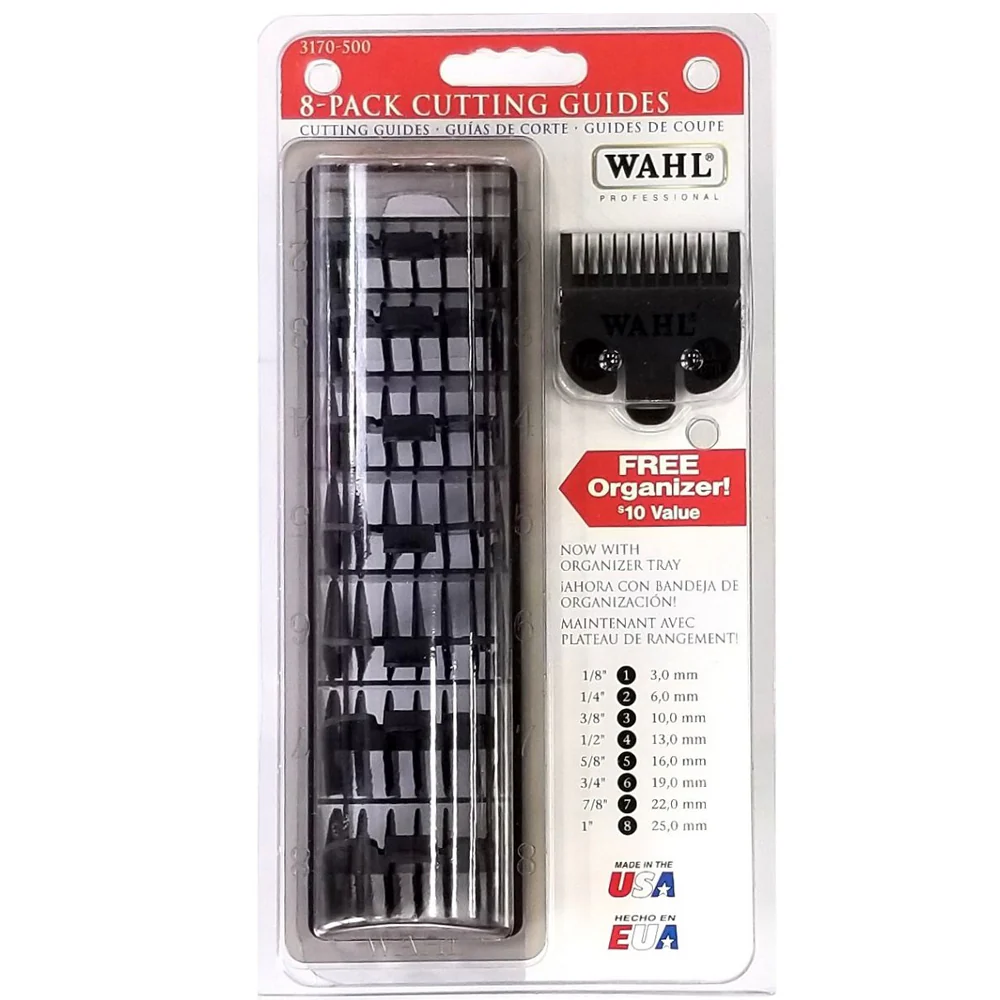 Wahl Professional Power Station Multi-Charge #3023291 with 8 Pk Cutting Guides with Organizer 3170-500 and Neck Duster - Image 7