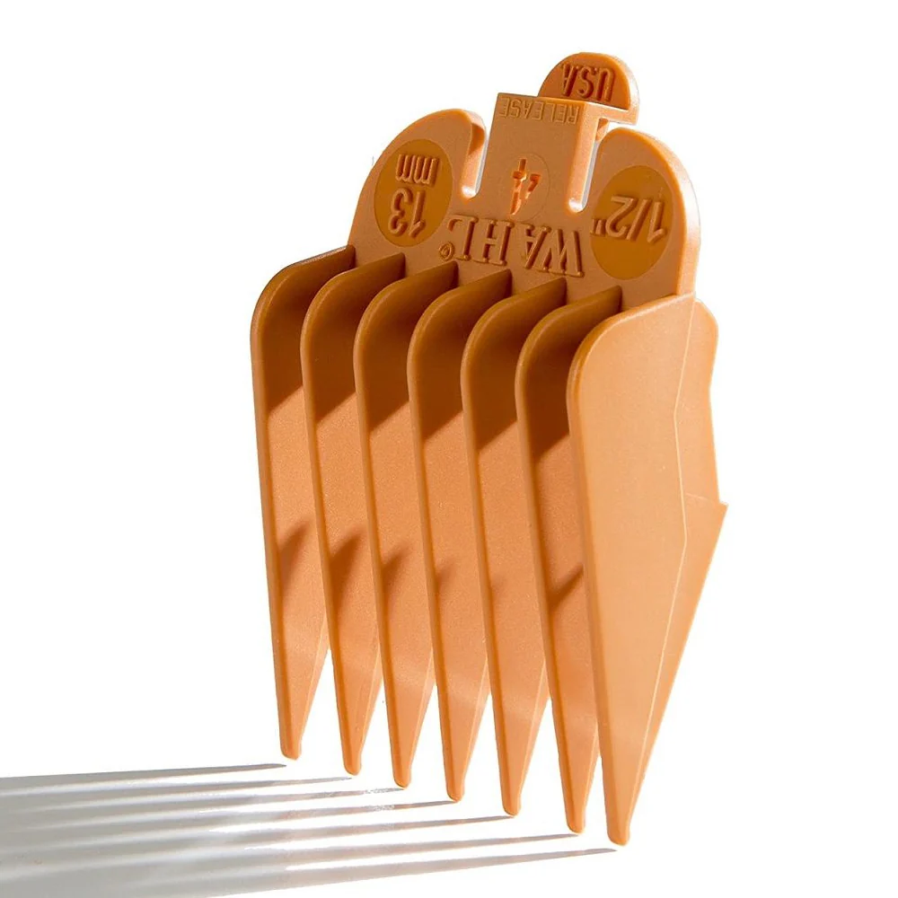 5 Pack Wahl Color-Coded Clipper Guide #4 - 1/2" #3144-1003 - Image 3