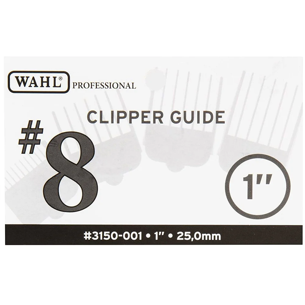 10 Units Wahl Clipper Guide Black #8 - 1" #3150-001 - Image 4