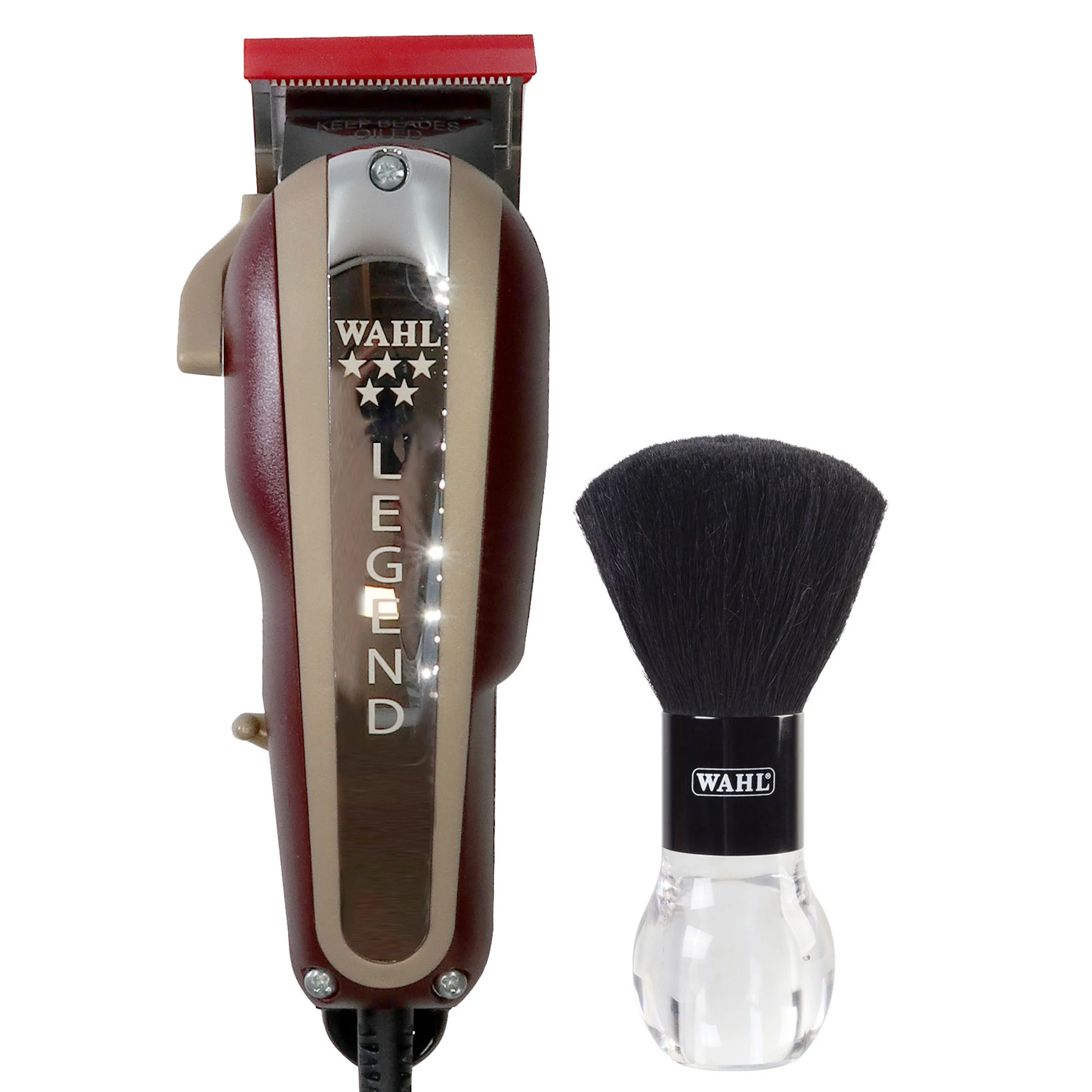 Wahl Professional 5 Star Legend Wide Range Fade Clipper 8147 with Wahl Neck Duster 3722-100