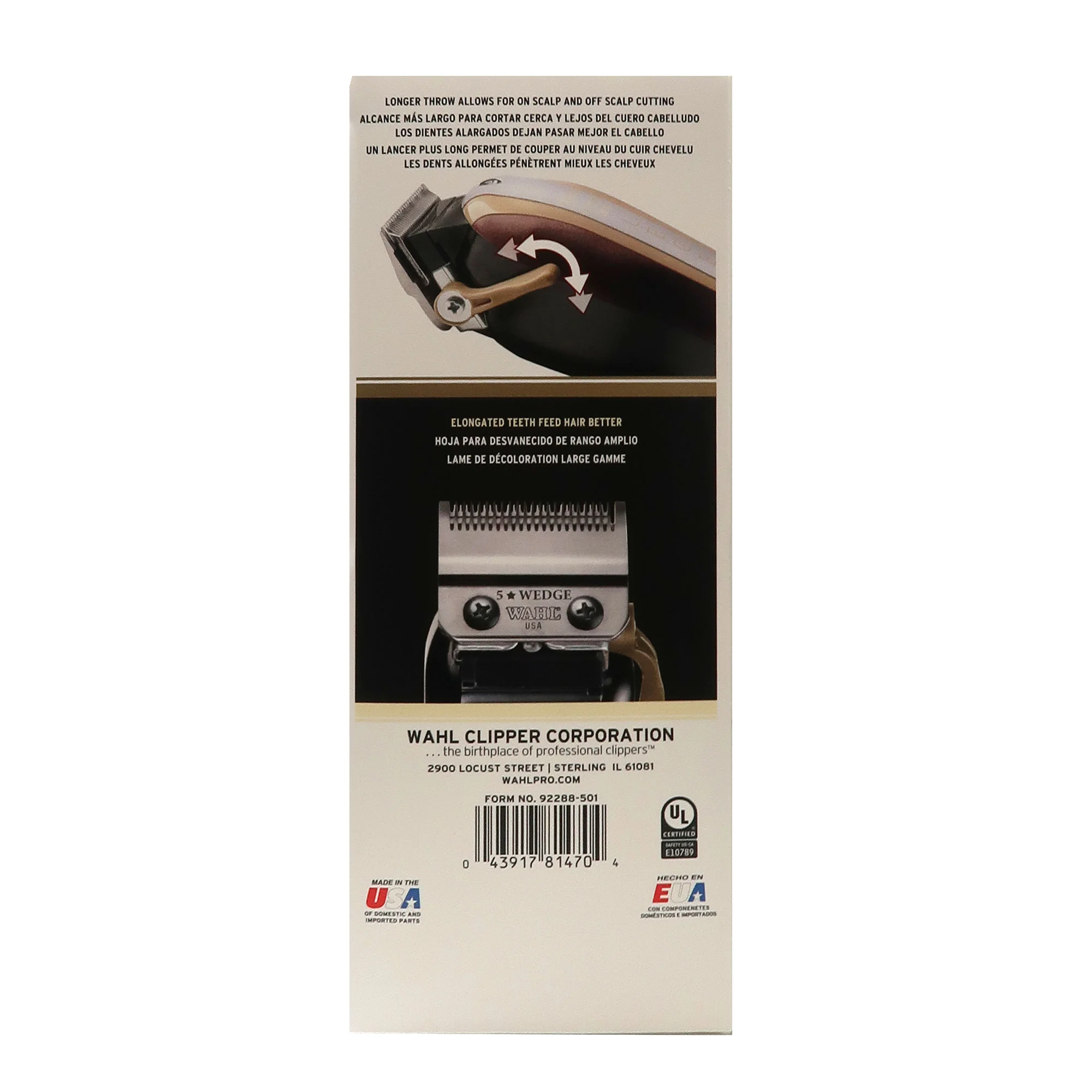 Wahl Professional 5 Star Legend Wide Range Fade Clipper 8147 with Wahl Neck Duster 3722-100 - Image 6