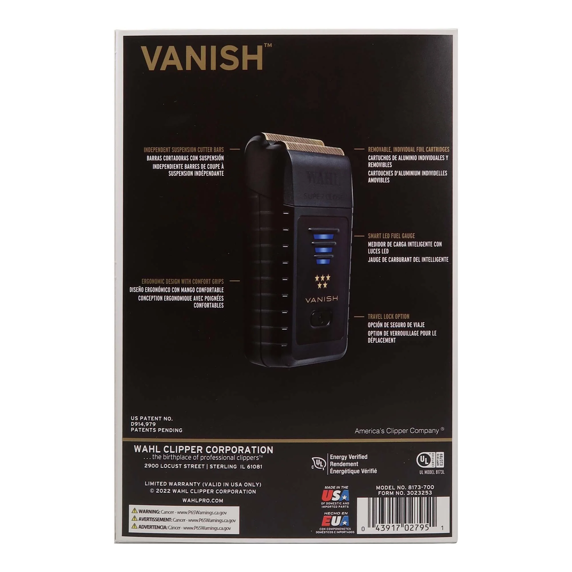 Wahl 5 Star Vanish Shaver 8173-700 (Dual Voltage) - Image 5
