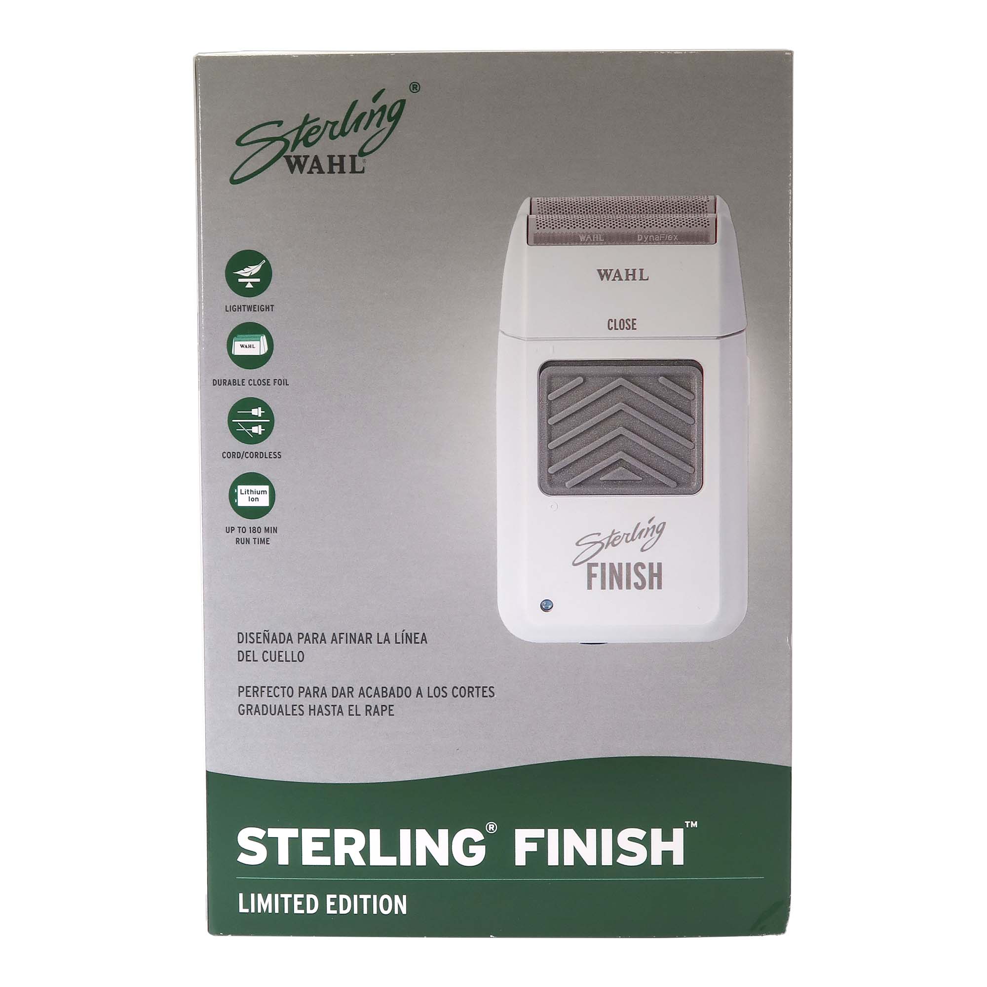 Wahl Professional Sterling Finish Limited Edition Shaver (White) - 8174 with Wahl 8110 Professional 5-Star Balding Clipper - Red - Image 3