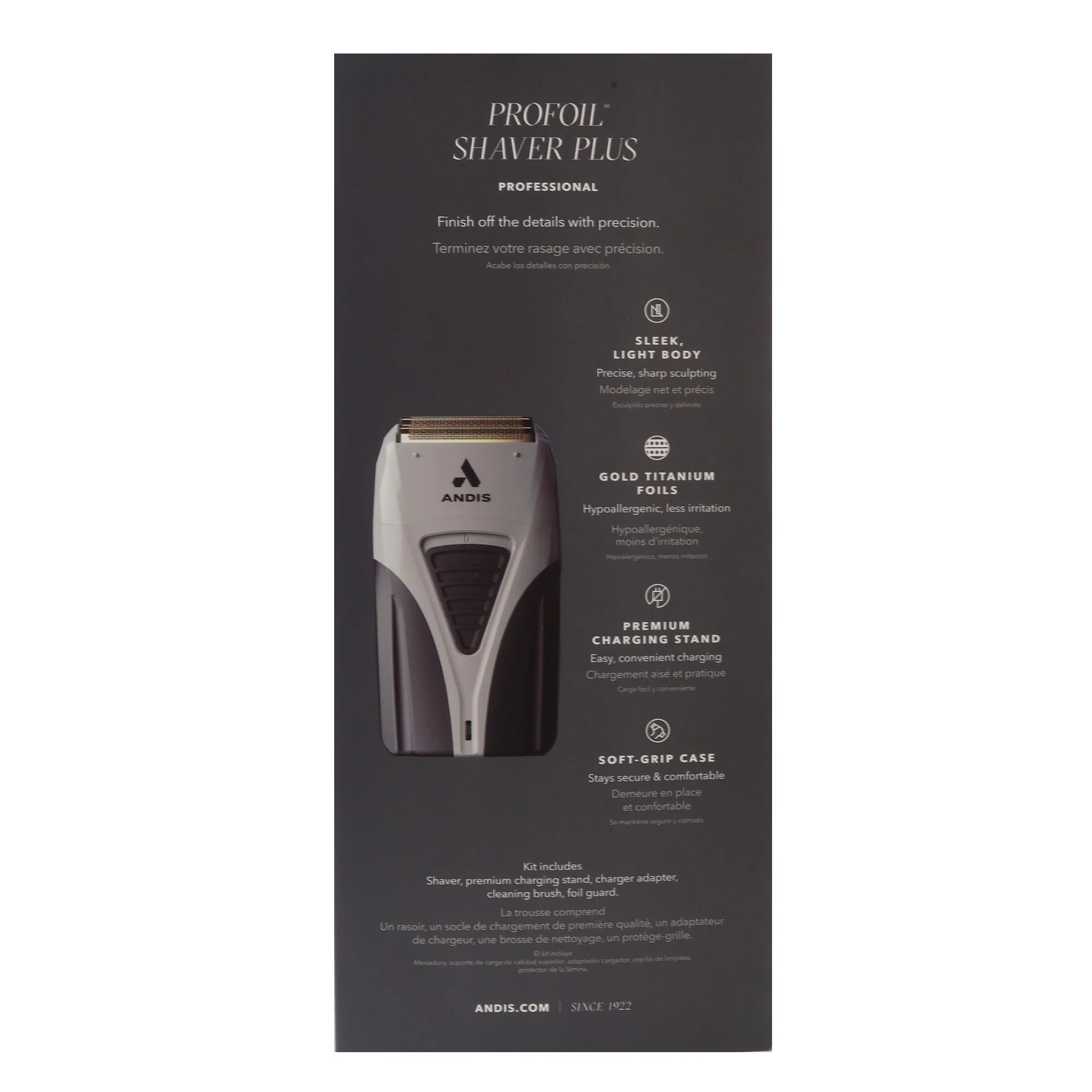 Wahl Professional 5 Star Unicord Combo Clipper / Trimmer 8242 with Andis ProFoil Shaver Plus 17255 Barber Kit - Image 7