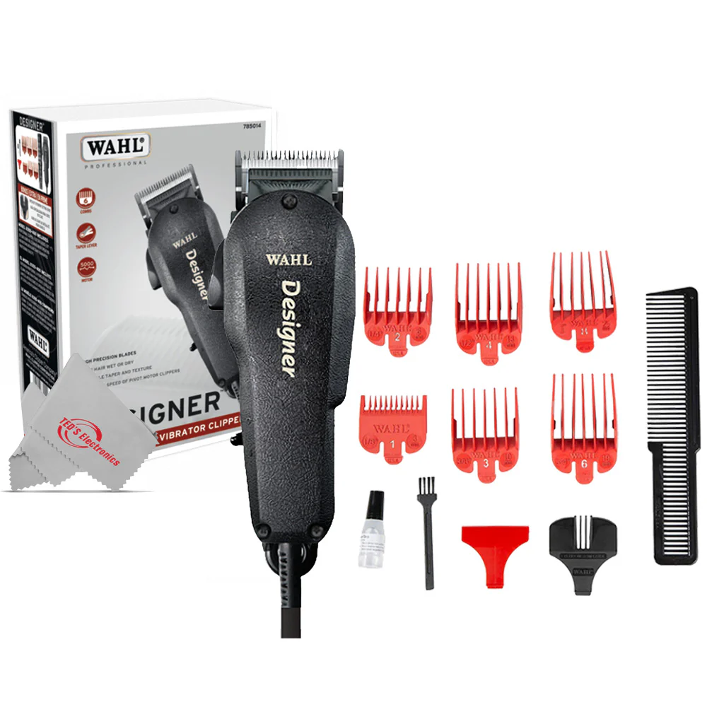 Wahl Designer Professional Vibrator Clipper #8355-400 with Large Styling Comb - Image 2