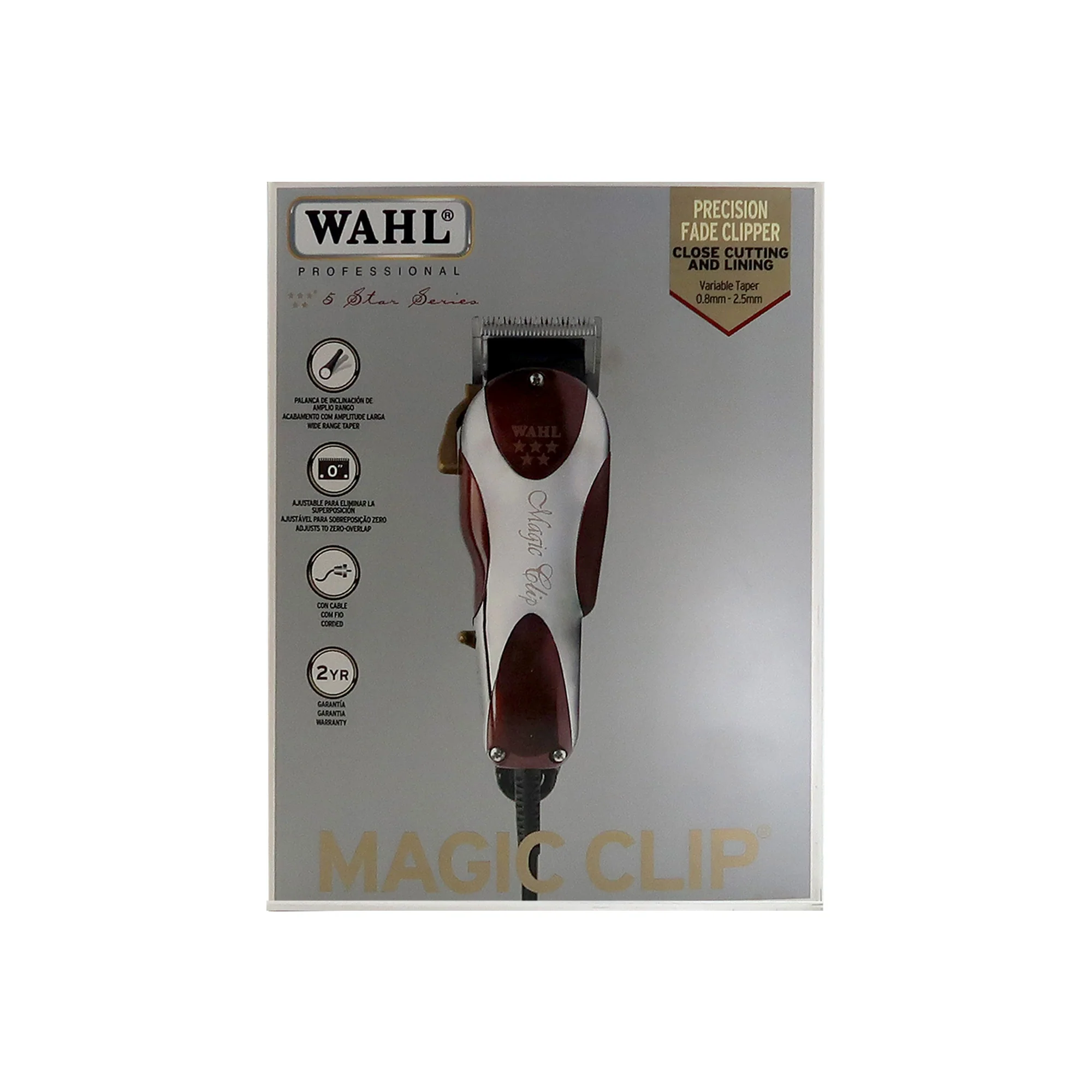 Wahl Professional 5-Star Magic Clip Corded Precision Fade Clipper #8451 with Philips Norelco Ultimate Comfort Nose Trimmer NT1605/60 and Wahl Neck Duster - Image 3