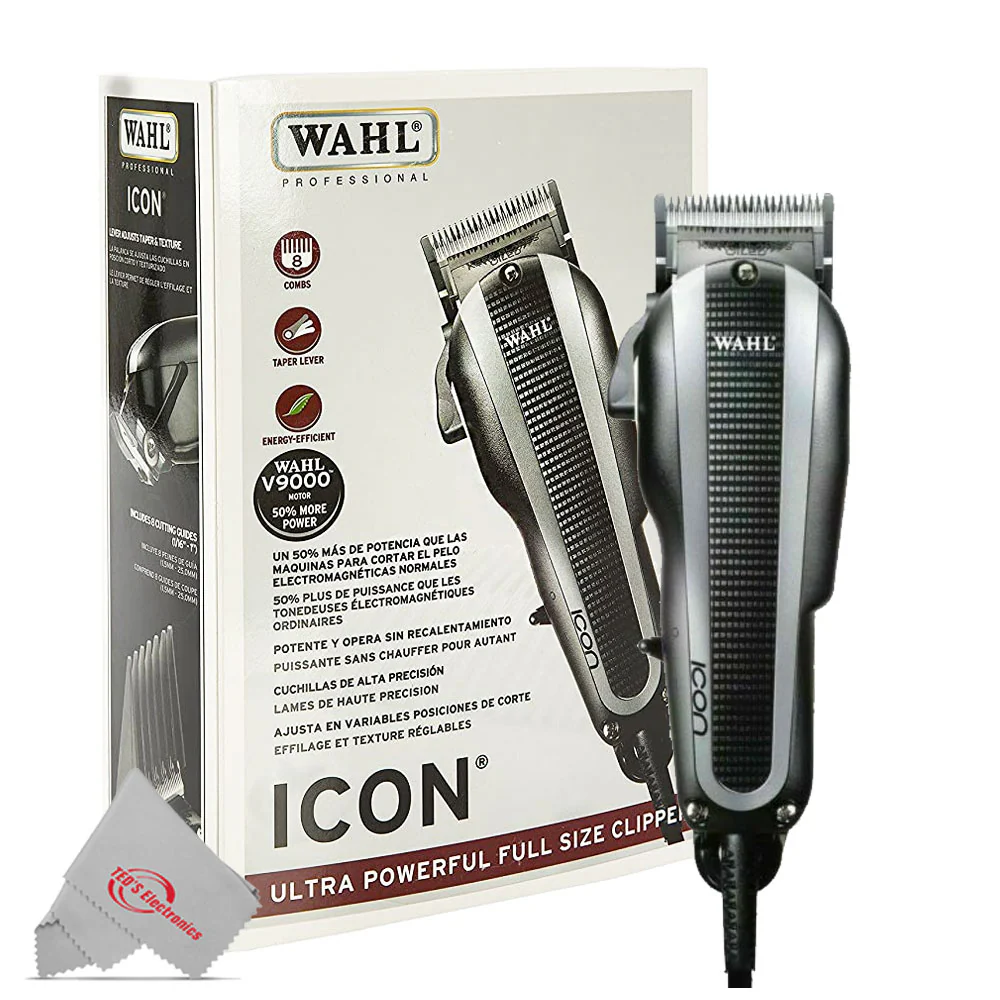 Wahl Icon Professional Hair Clipper 8490-900 with Large Styling Comb - Image 2