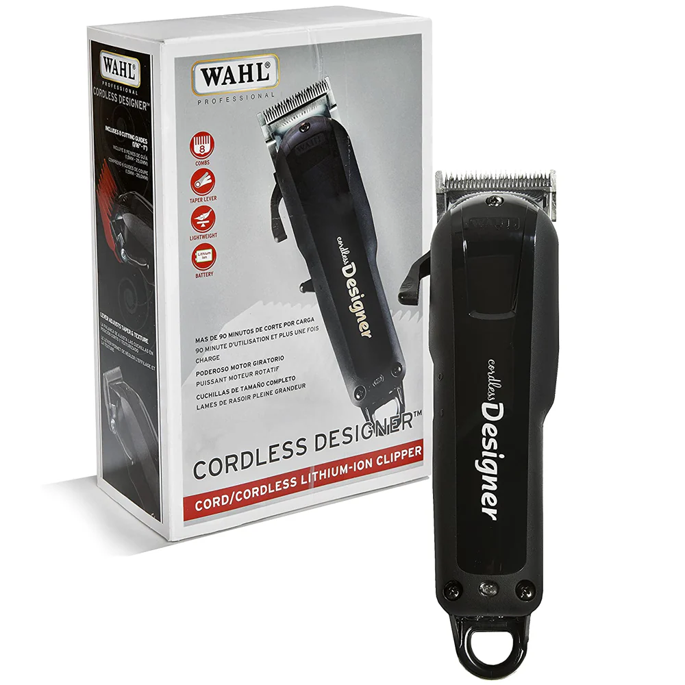 Wahl Professional Cord/Cordless Designer Lithium-Ion Clipper 8591 with Styling Comb - Image 2