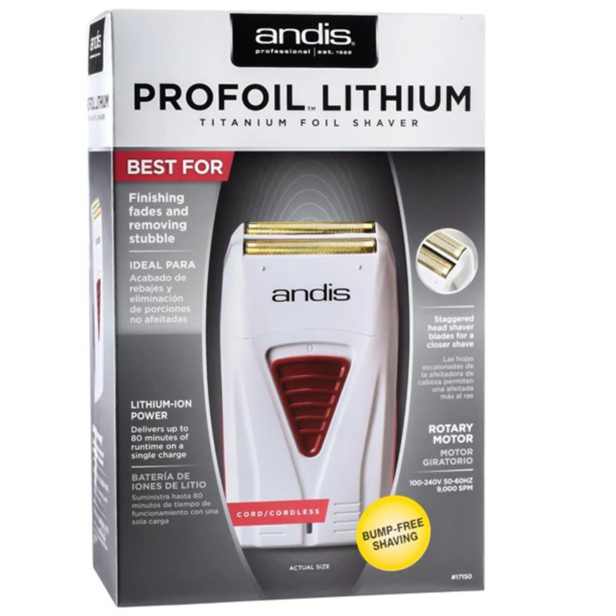 Wahl Professional 5 Star Legend Cordless Hair Clipper with Andis Foil Shaver Cord/Cordless and Philips Norelco Ultimate Comfort Nose Trimmer for Nose, Ear and Eyebrows - Image 7
