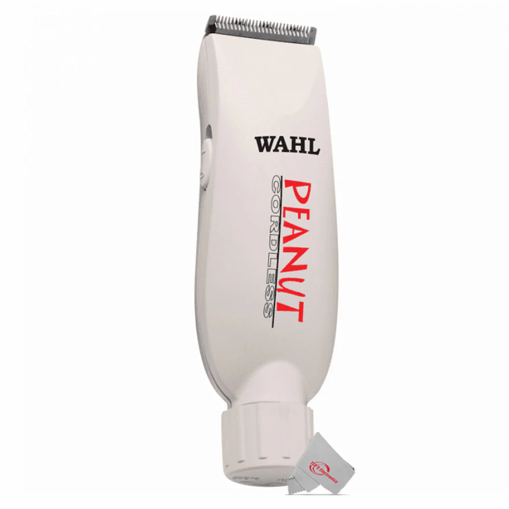 Wahl Professional Peanut Cordless Clipper / Trimmer White #8663 with Styling Comb - Image 3