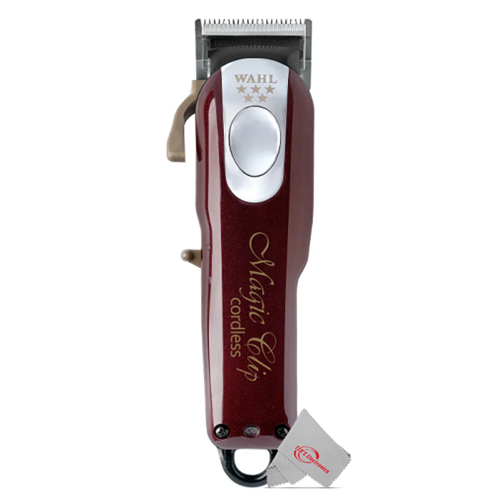 Wahl Professional 5-Star Cord / Cordless Magic Clipper 8148 with Hero Corded T Blade Trimmer and Barber Cape - Image 3