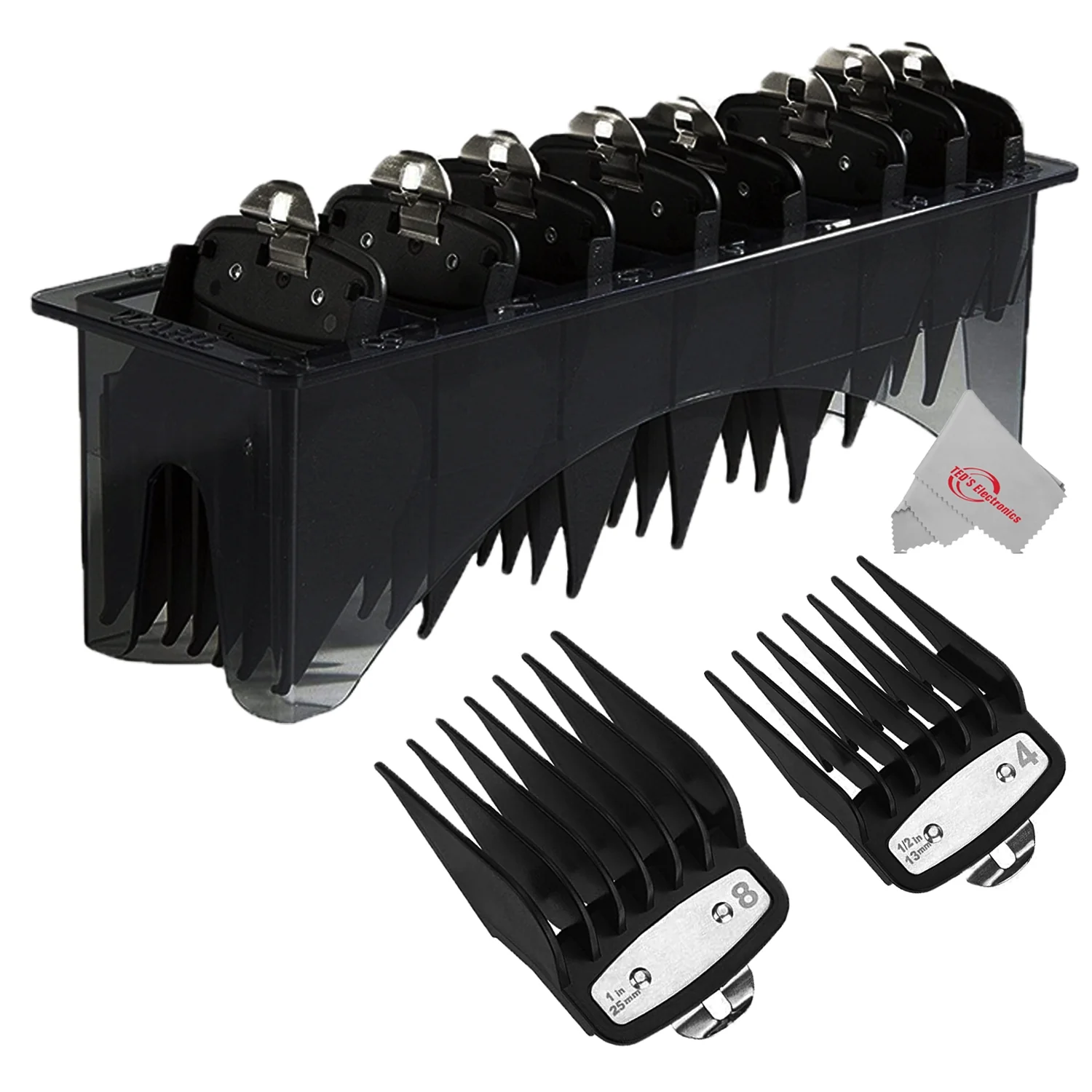 2x Wahl 8-Pack Premium Cutting Guides Fits All Wahl Full Size Clipper Blades (Except Competition Series) - Image 5