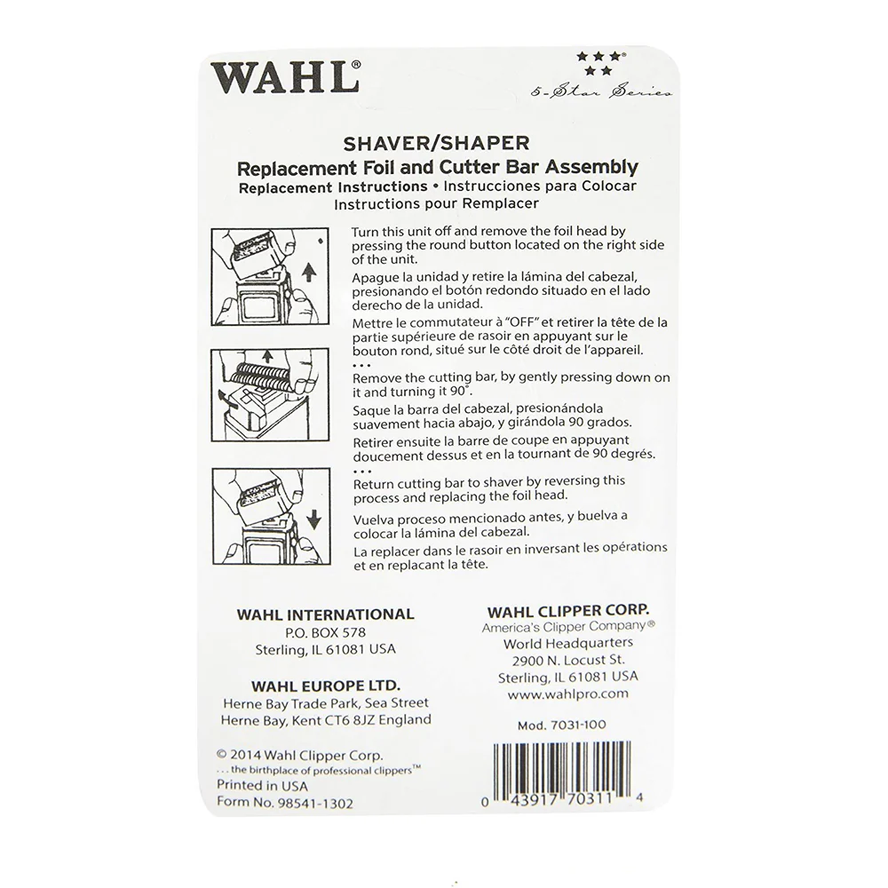 2x Wahl 5-Star Shaver Replacement Foil And Cutter 7031-100 - Image 6