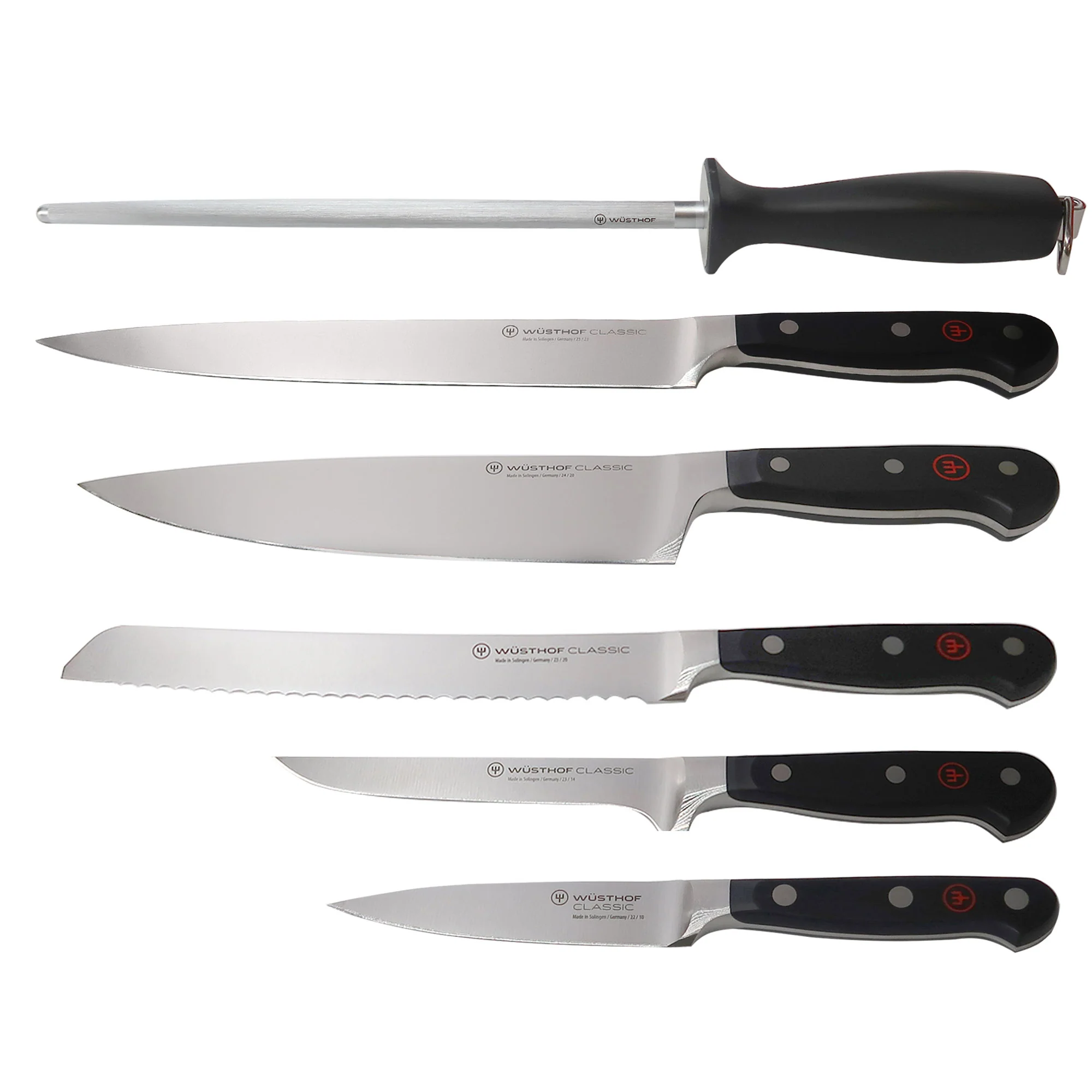 Wusthof Classic Six Piece Cook's Set #1120160602 with Wusthof Gourmet 6 1/2” Slotted Fish Spatula #9035092117 - Image 2