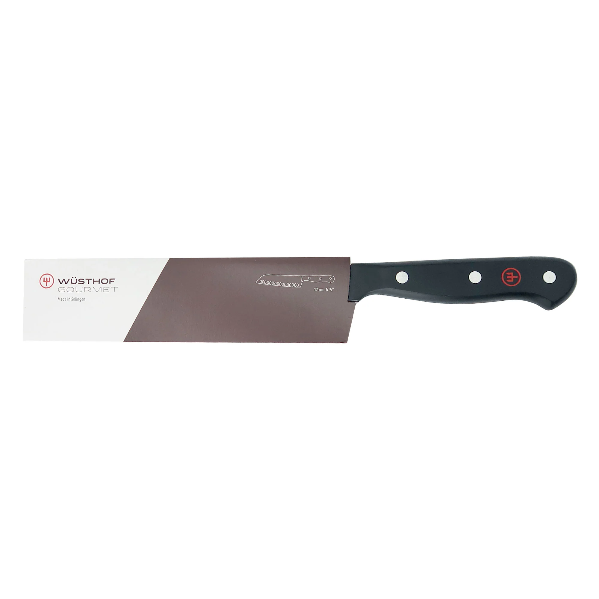 Wusthof Classic 9" Bread Knife Silver with Wusthof Gourmet 7" Hollow Edge Santoku Knife Black - Image 5
