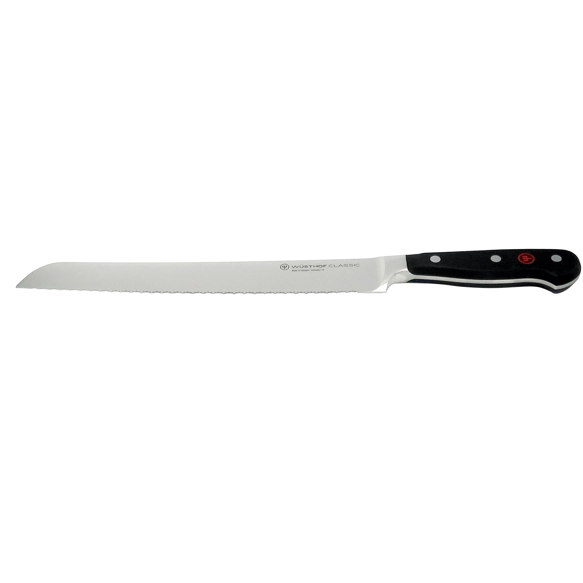 Wusthof Classic 9" Bread Knife with Wusthof Gourmet 6½” Slotted Fish Spatula #9035092117 and Wusthof Gourmet 7" Hollow Edge Santoku Knife - Image 2