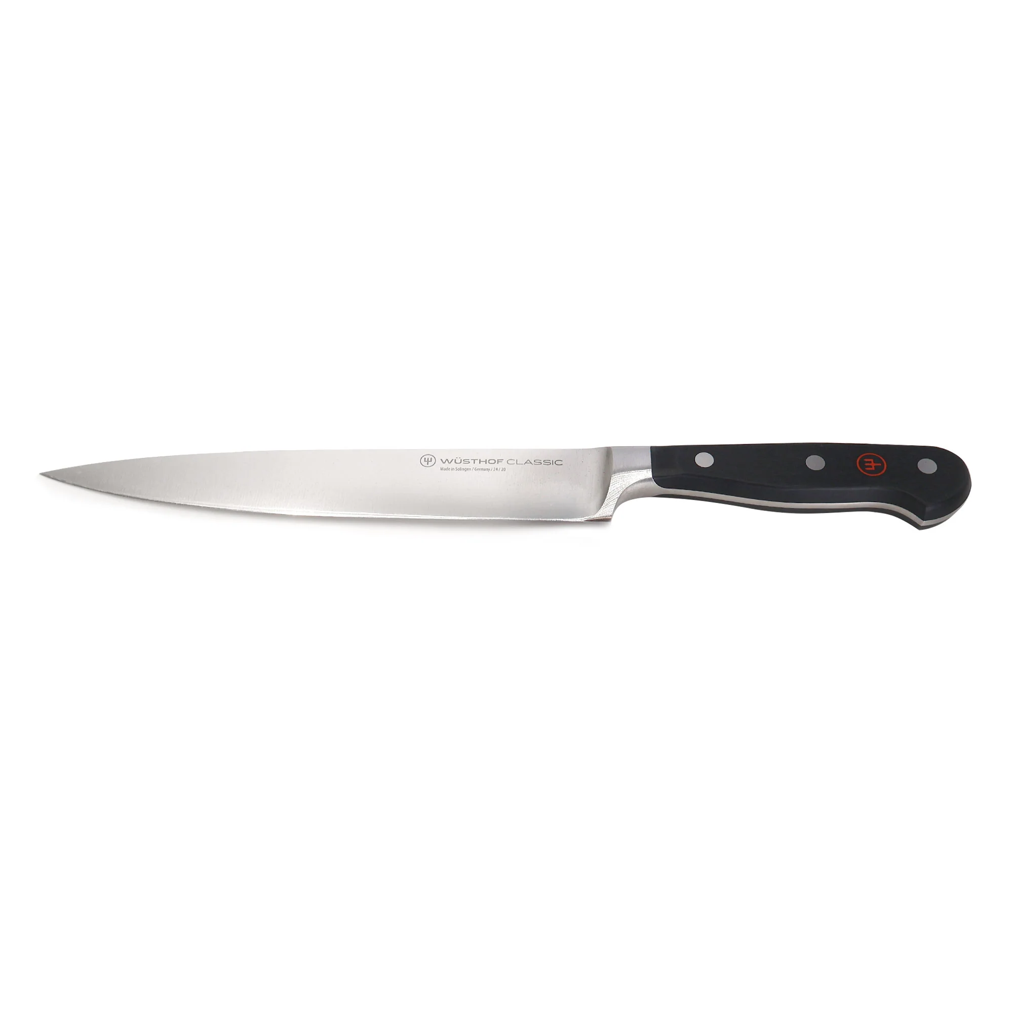 Wusthof Gourmet 4-Pc Chef's Knife Set  (8" Chef's, 2.75" Paring, 4.5" Utility, Honing Steel) + 2-Pc Carving Set (Classic 8" Carving, Classic 6" Meat Fork) - Image 9