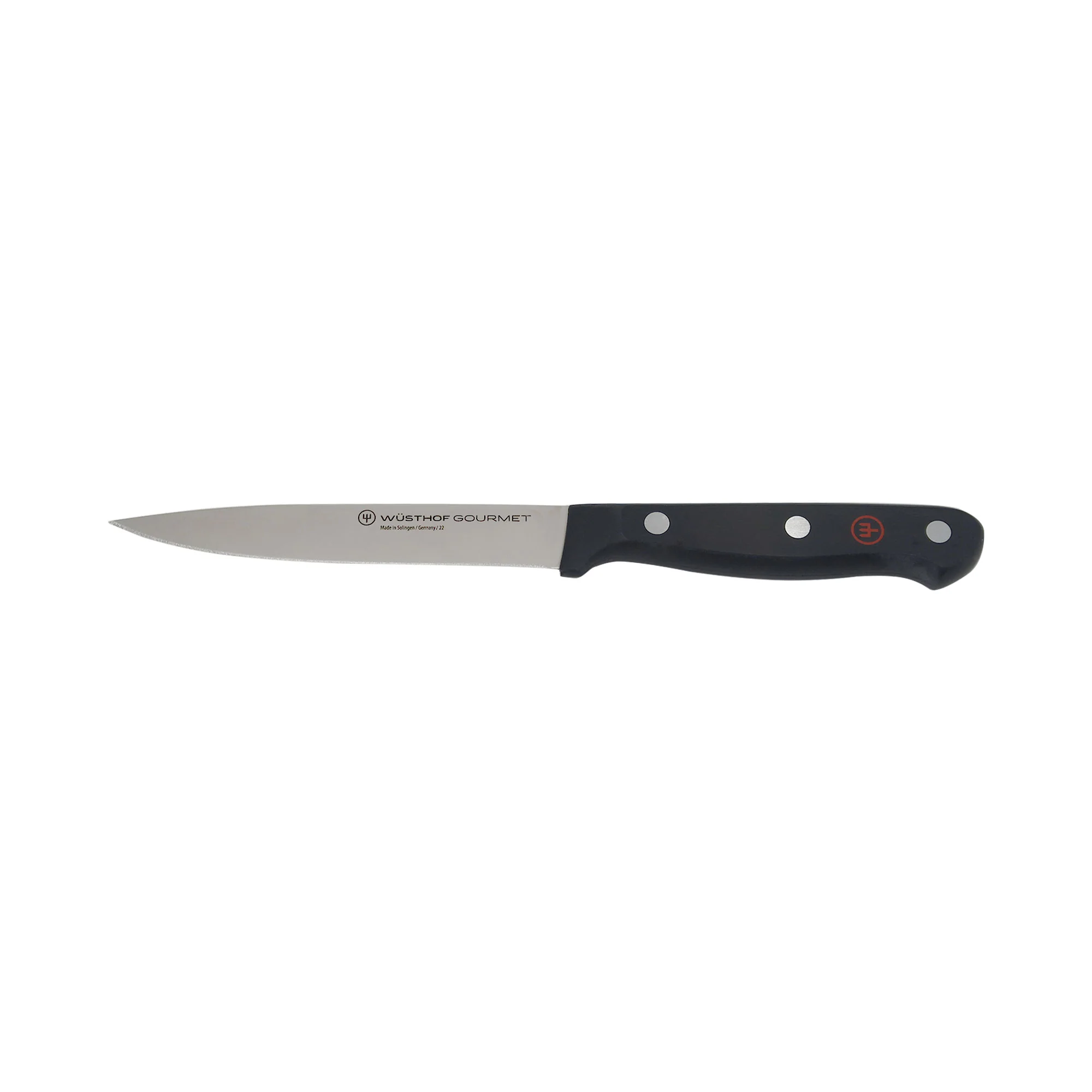 Wusthof Gourmet 4-Piece Chef's Knife Set - Includes 8" Chef's Knife, 2.75" Paring Knife, 4.5" Utility Knife, Honing Steel + Gourmet 6 1/2” Slotted Fish Spatula - Image 6