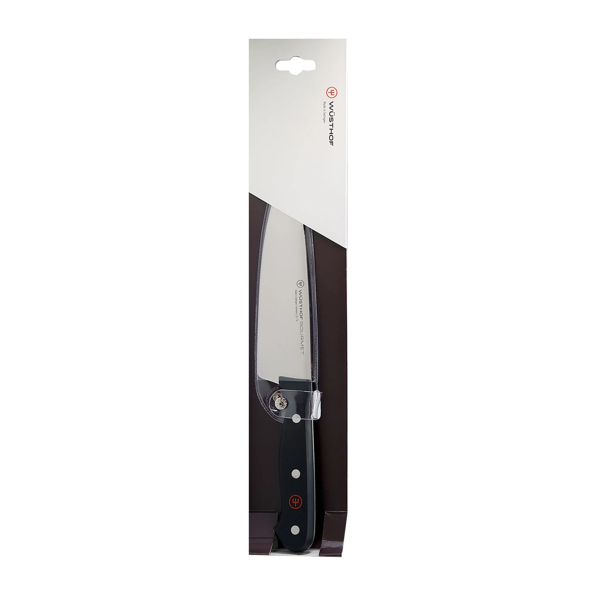 Wusthof Gourmet 7" Hollow Edge Santoku Knife Black with Wusthof Gourmet 6" Chef's Knife - Image 7