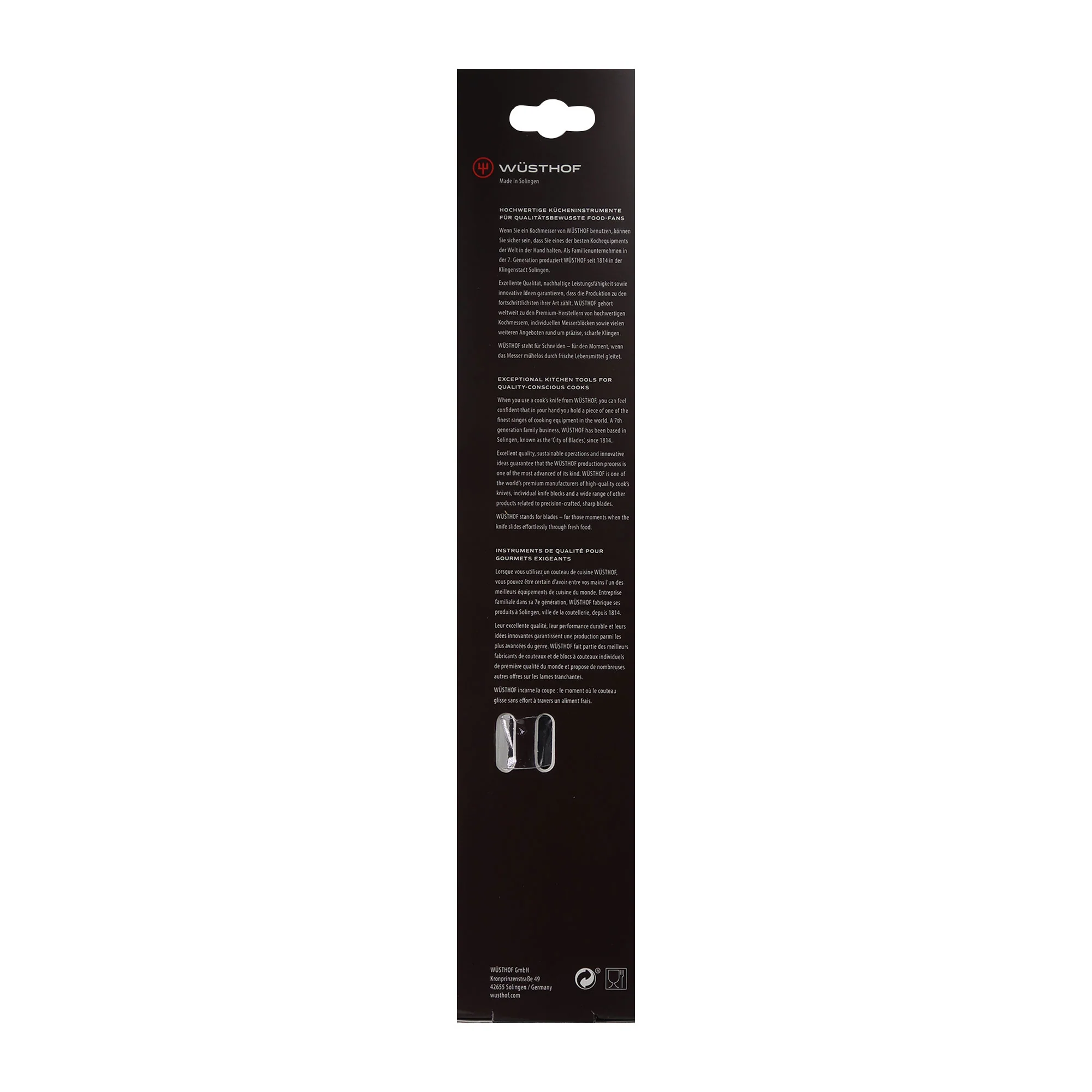 Wusthof Gourmet 7" Hollow Edge Santoku Knife Black with Wusthof Gourmet 6" Chef's Knife - Image 8