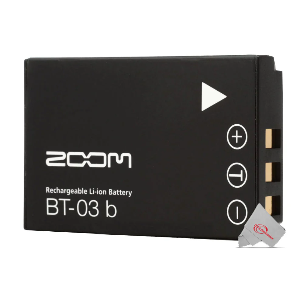 2x ZOOM BT-03B Rechargeable Li-ion Battery For Q8 - Image 4