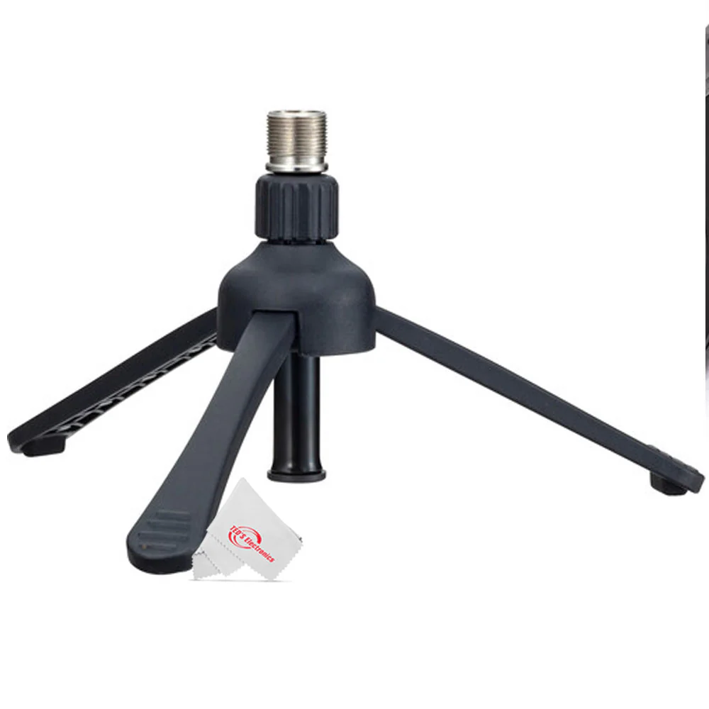 3x Zoom ZDM-1 Podcast Mic Pack Bundle w/ Microphone, Headphones, Tripod, Windscreen & Cable + 3x Boya BY-BA20 Aluminum Alloy Microphone Stand Bracket and Cleaning Kit - Image 7