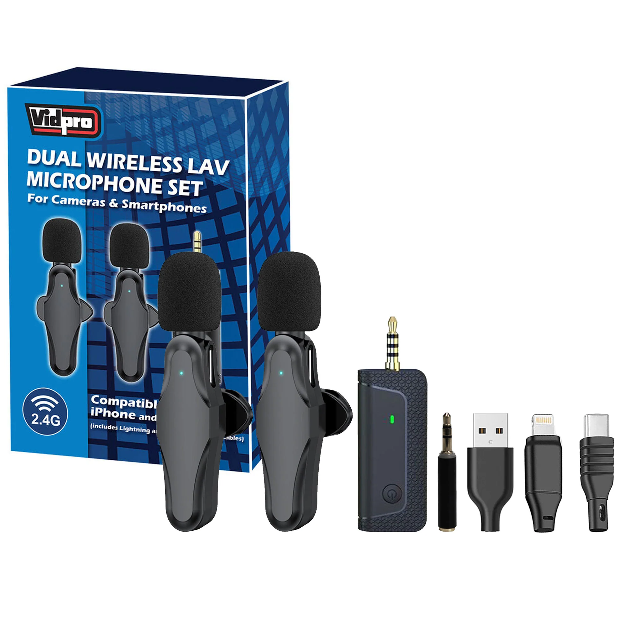 Zoom F1-SP 2-Input / 2-Track Portable Field Recorder with Vidpro 2-Person Wireless Lavalier Microphone Set and SanDisk 32GB Ultra UHS-I microSDHC Card - Image 9