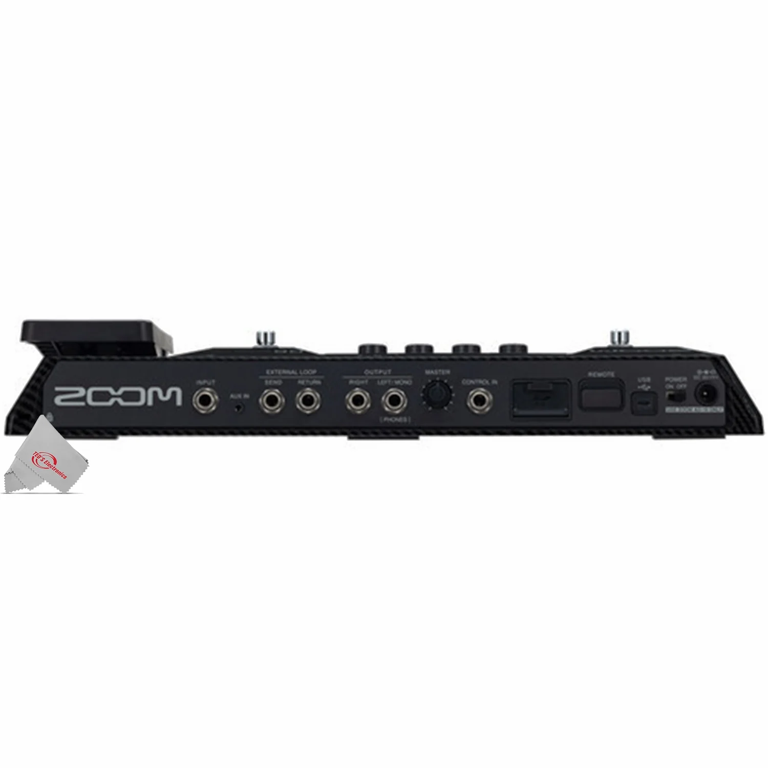 Zoom G6 Multi-Effects Processor Pedal for Guitarists with Samson Stereo Headphones + Right Angle to Right Angle 1/4" Instrument Cables + 1/4" TRS - 1/4" TRS Cable - Image 6