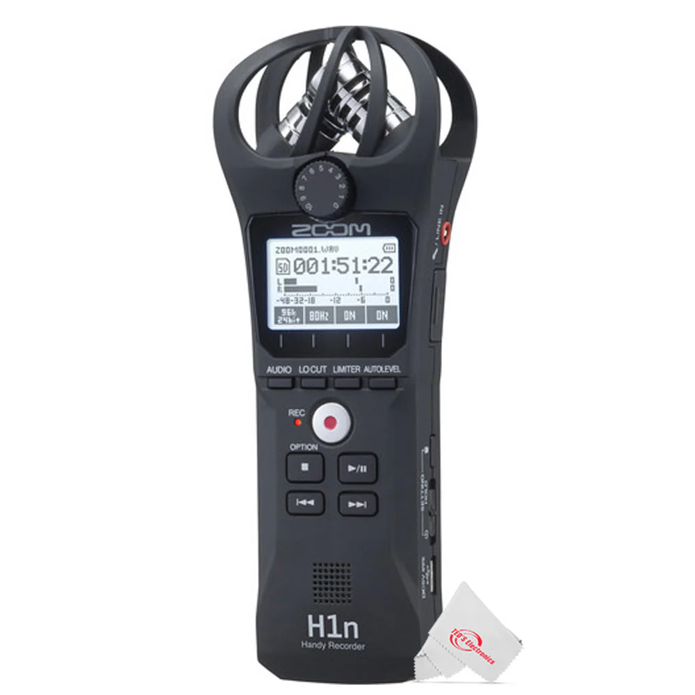 Zoom H1n 2-Input / 2-Track Portable Digital Handy Recorder Built In Microphone and Vidpro XM-L Professional Lavalier Condenser Microphone - Image 3