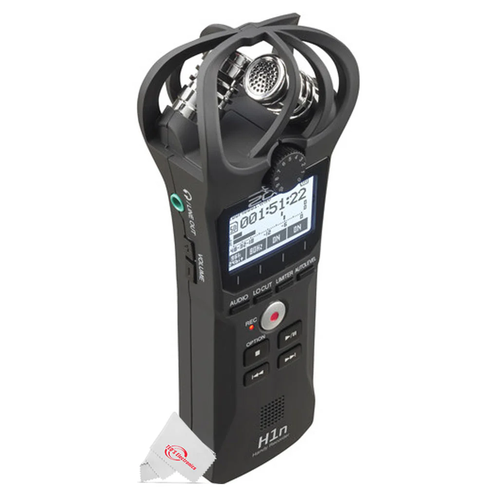 Zoom H1n 2-Input / 2-Track Portable Digital Handy Recorder Built In Microphone and Vidpro XM-L Professional Lavalier Condenser Microphone - Image 4