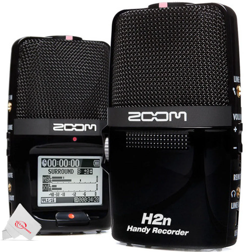 Zoom H2n ext 2-Input / 4 Track Handy Digital  Audio Stereo Recorder With 5 Built-In Mic Array +  BY-M1 Omnidirectional Lavalier Microphone + 32GB Memory Card - Image 3