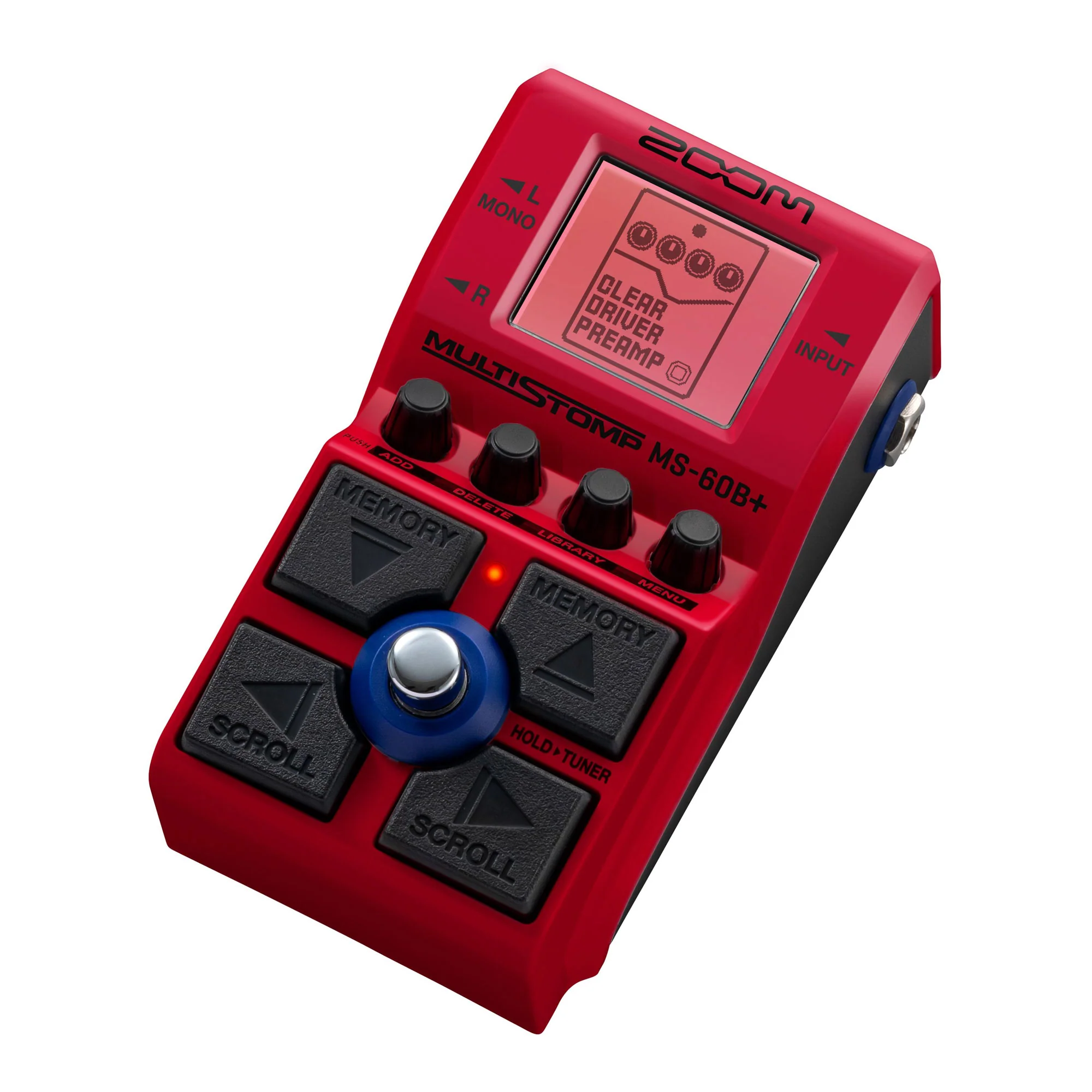 Zoom MS-60B+ MultiStomp Multi-FX Bass Pedal with Pig Hog Right Angle to Right Angle 1/4" Cables (3 Pc) and Xtreme Power Series 4AA/AAA Battery Charger - Image 6