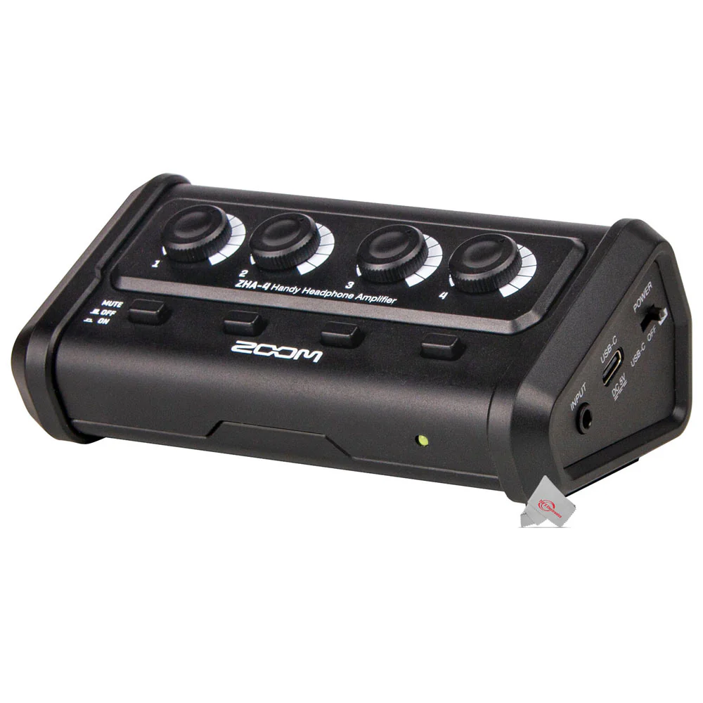 Zoom R20 Portable Multitrack Recorder + ZHA-4 Handy Headphone Amplifier + Zoom ZDM-1 Podcast Mic Pack Accessory Bundle - Image 5