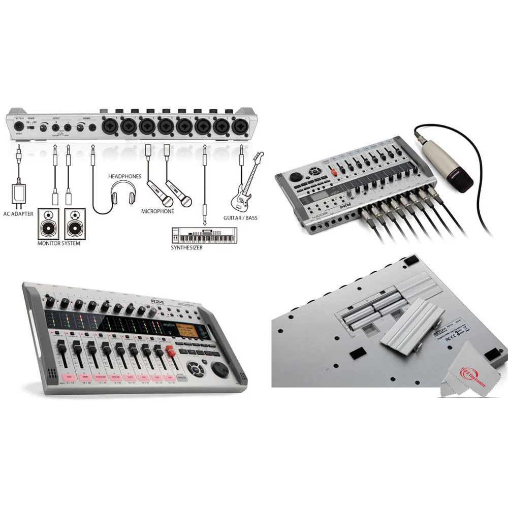Zoom R24 Multi-Track Recorder, Interface, Controller, and Sampler + Behringer XM8500 Microphone Kit - Image 4