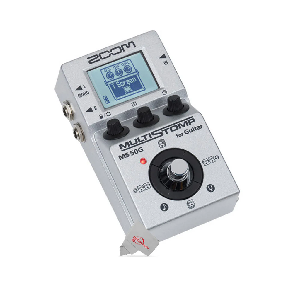 Zoom MS-50G MultiStomp Guitar Pedal + Pig Hog Instrument Cable + Top Accessory Kit - Image 9