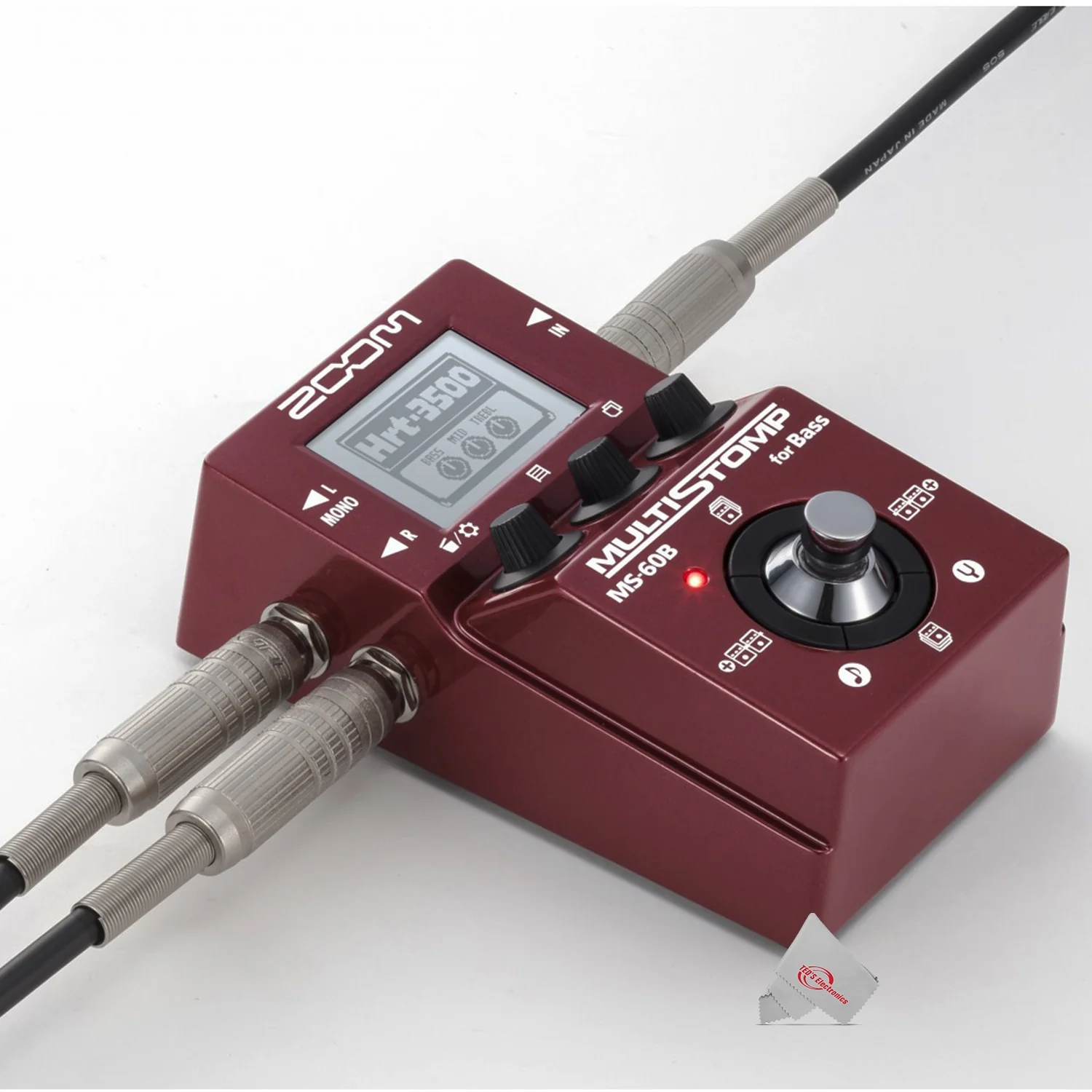 Zoom MS-60B MultiStomp Bass Pedal + Pig Hog Instrument Cable + Accessory Kit - Image 9