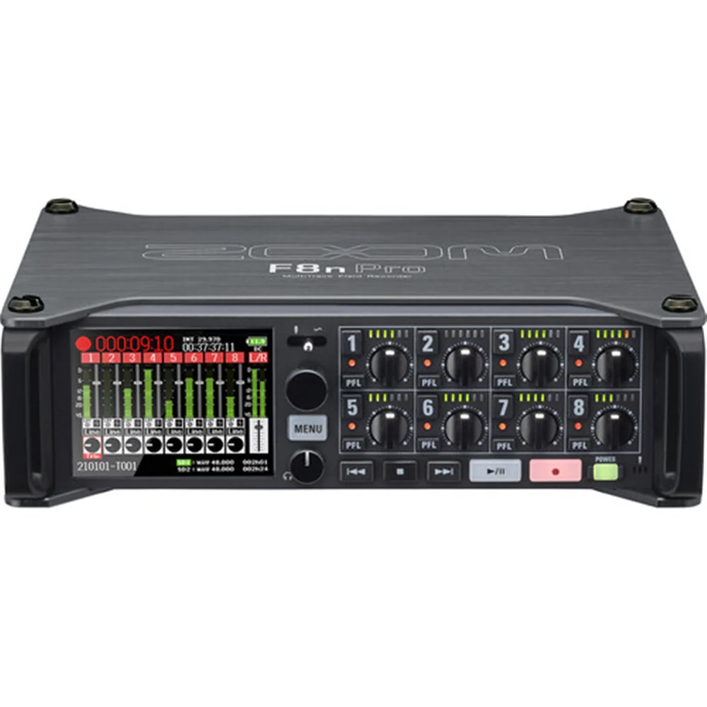 Zoom F8n Pro Multitrack Field Recorder + Zoom ZDM-1 Mic Accessory Bundle - Image 2