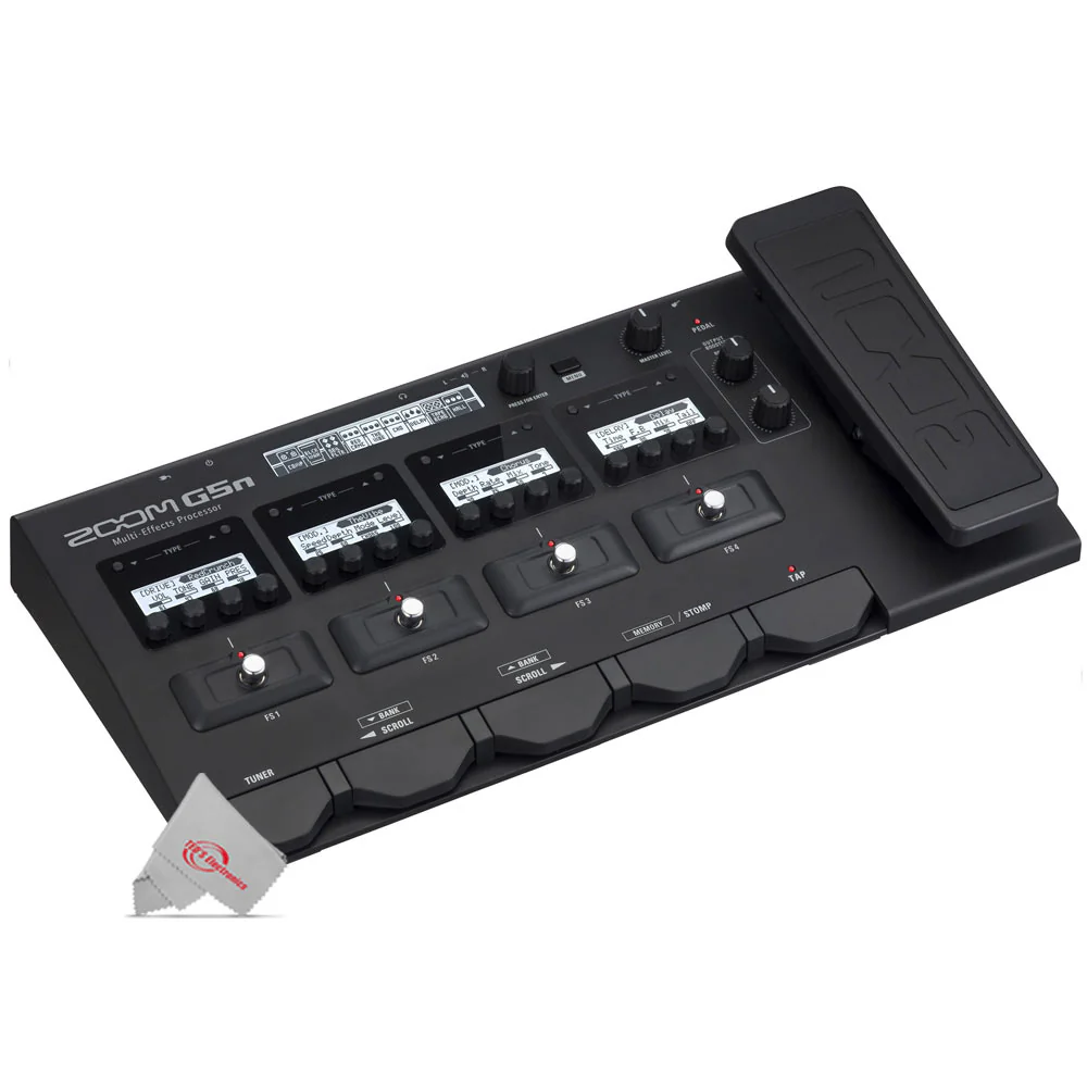 Zoom G5n Guitar Multi-Effects Processor with Pig Hog Solutions Cable - Image 2