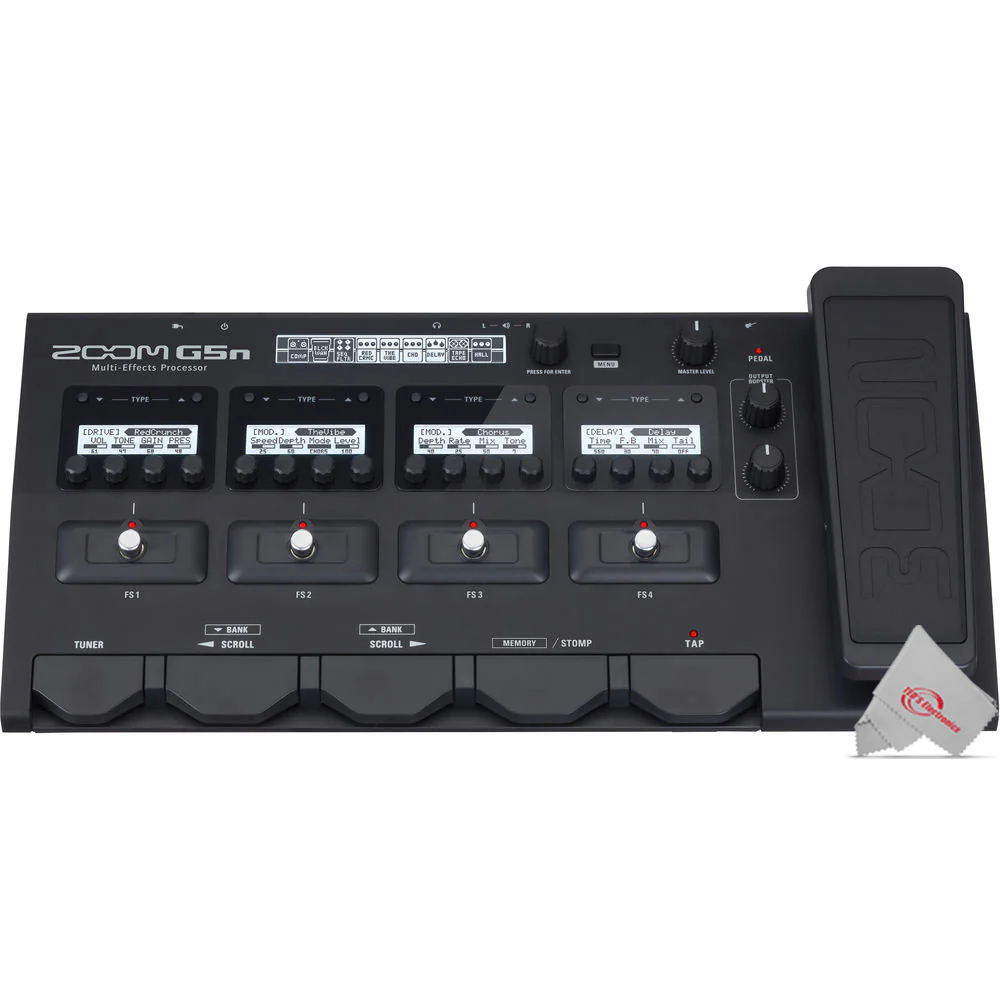 Zoom G5n Guitar Multi-Effects Processor with Pig Hog Solutions Cable - Image 8