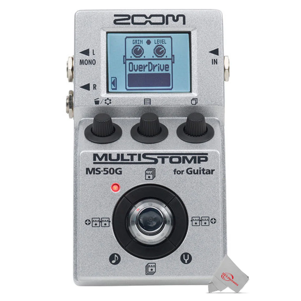 ZOOM MS-50G MultiStomp Guitar Pedal with Pig Hog PP9V 9V DC 1000ma Power Supply - Image 4