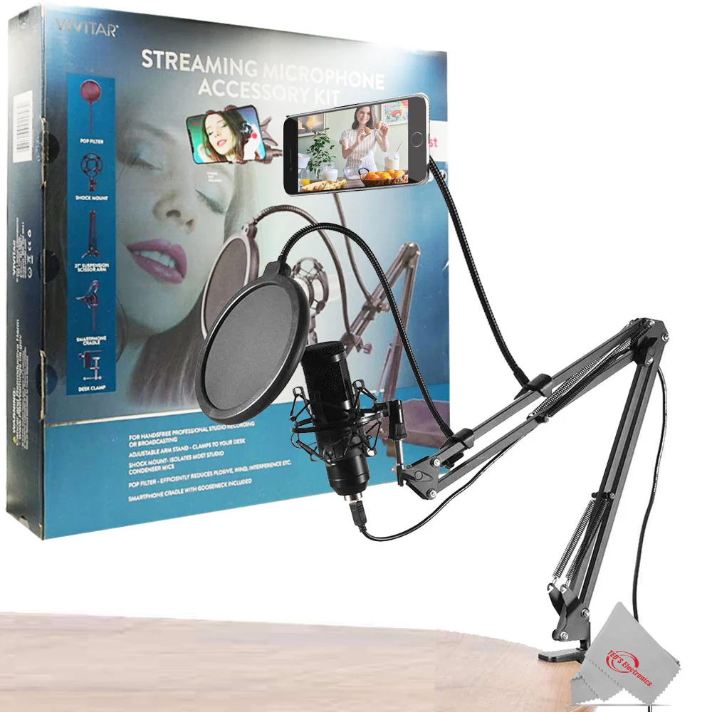 Zoom ZDM-1 Dynamic Microphone Optimized with Streaming Microphone Accessory Kit - Image 3