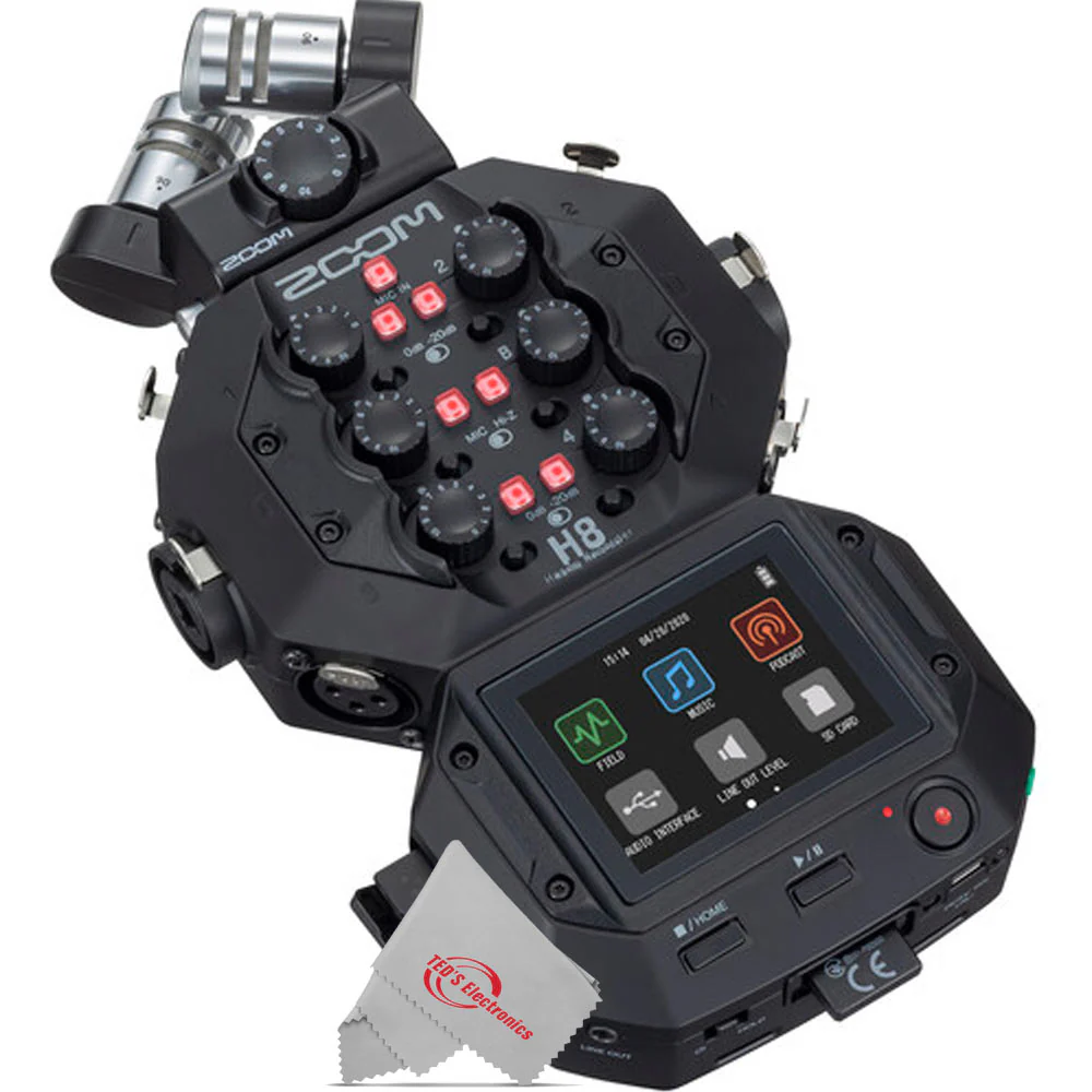 Zoom H8  8-Input / 12-Track Digital Handy Audio Recorder For Field Recording Music And Podcasting - Image 5